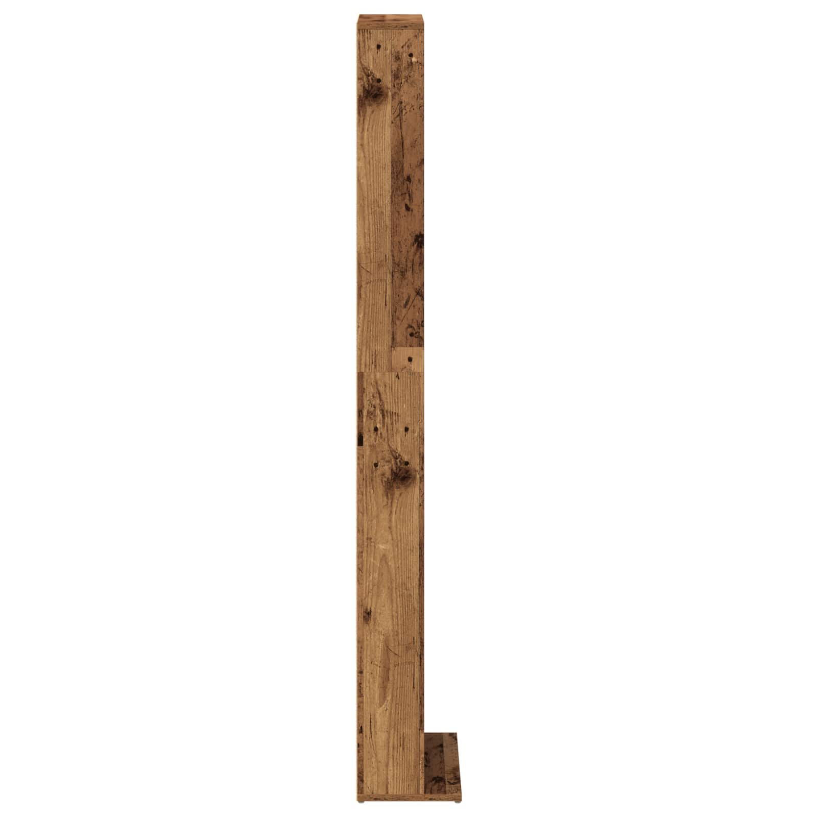 Cd szekrény antik fa 33 x 23,5 x 175 cm szerelt fa
