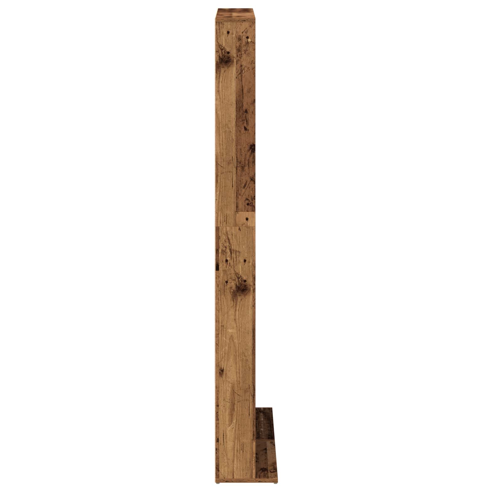 Cd szekrény 2 db antik fa 33 x 23,5 x 175 cm szerelt fa