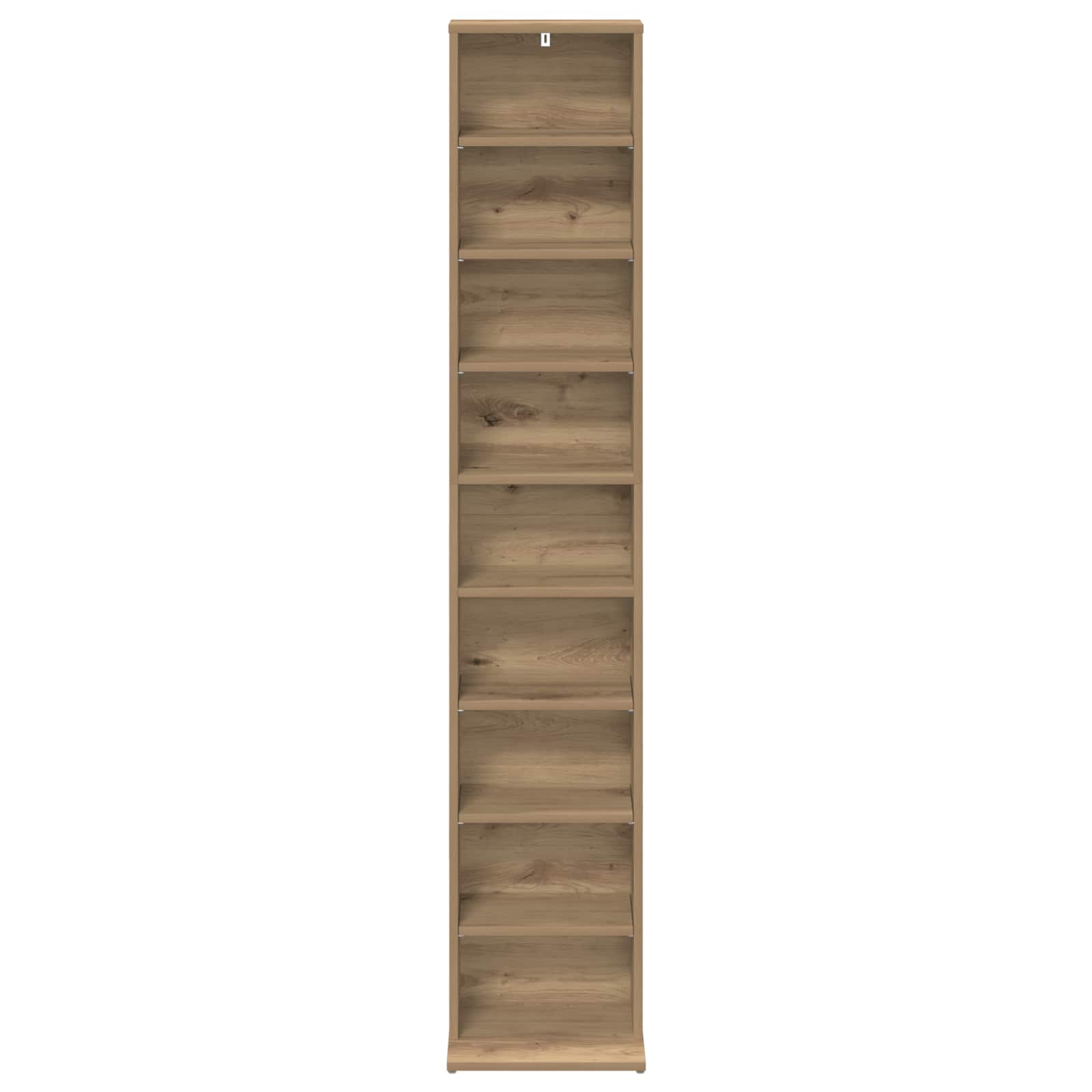 Cd szekrény kézműves tölgy 33 x 23,5 x 175 cm szerelt fa