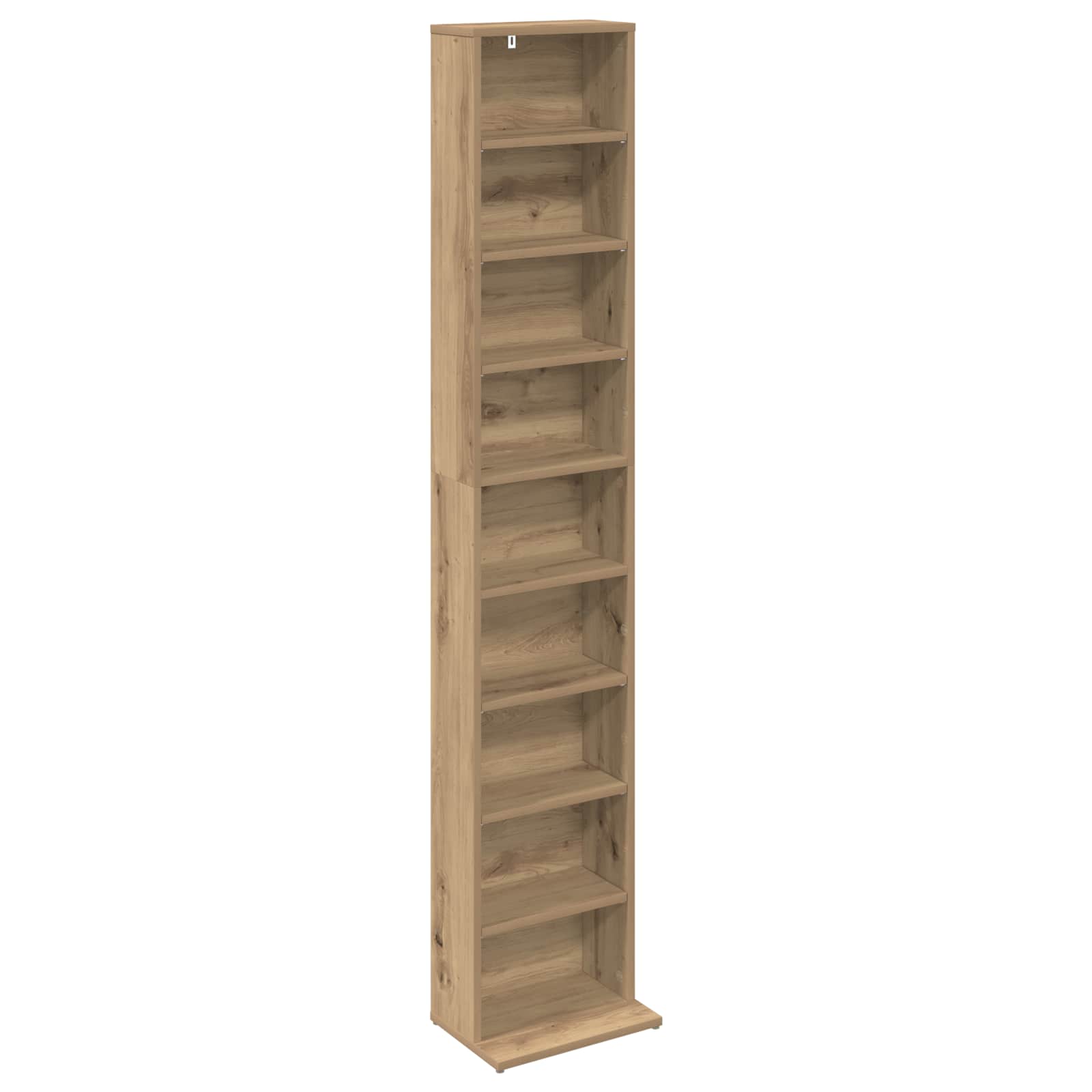 Cd szekrény kézműves tölgy 33 x 23,5 x 175 cm szerelt fa