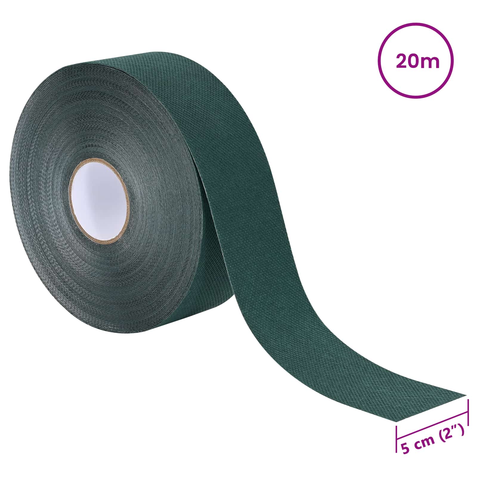 Öntapadó műfű szalag zöld 5 cm x 20 m nemes szövet