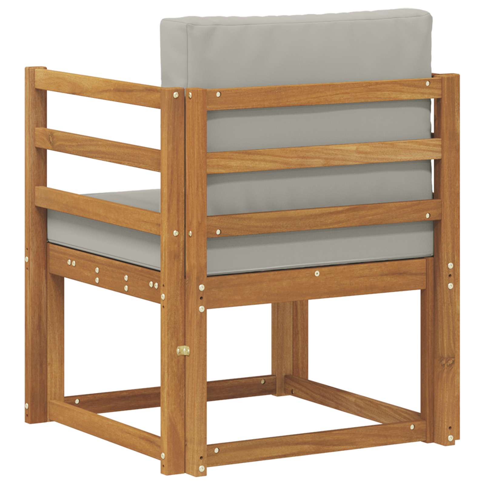 Kültéri kanapé szett tömör akácfa és poliészter