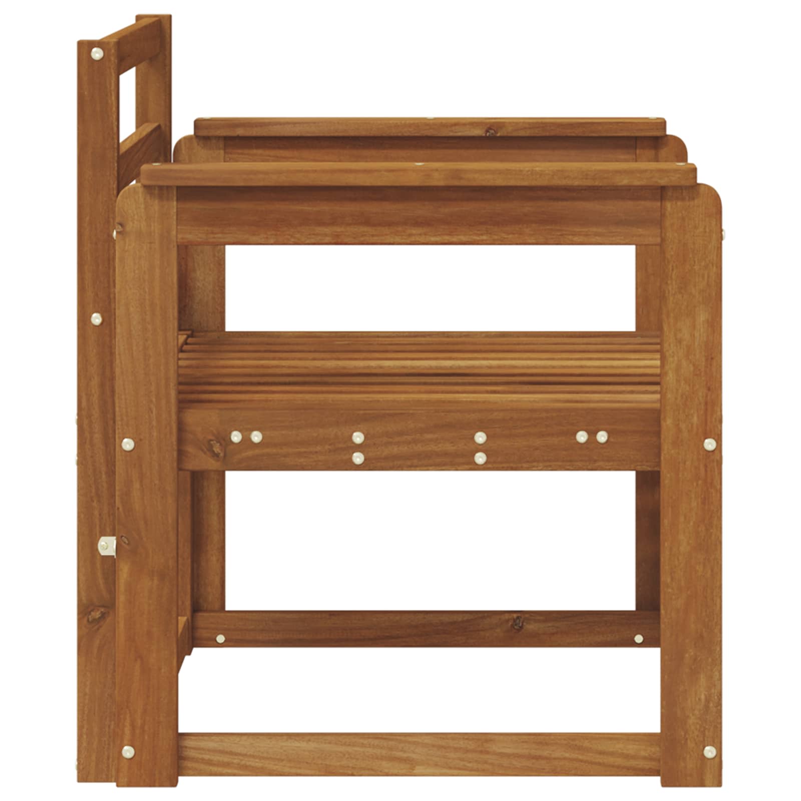 Kültéri kanapé szett tömör akácfa természetes