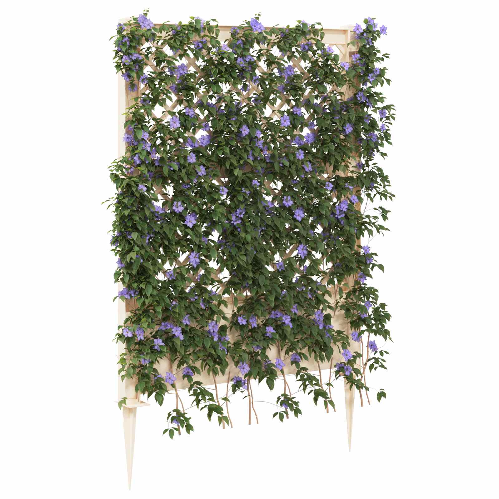 Trellis tüskével fehér 99 x 6 x 165 cm pp