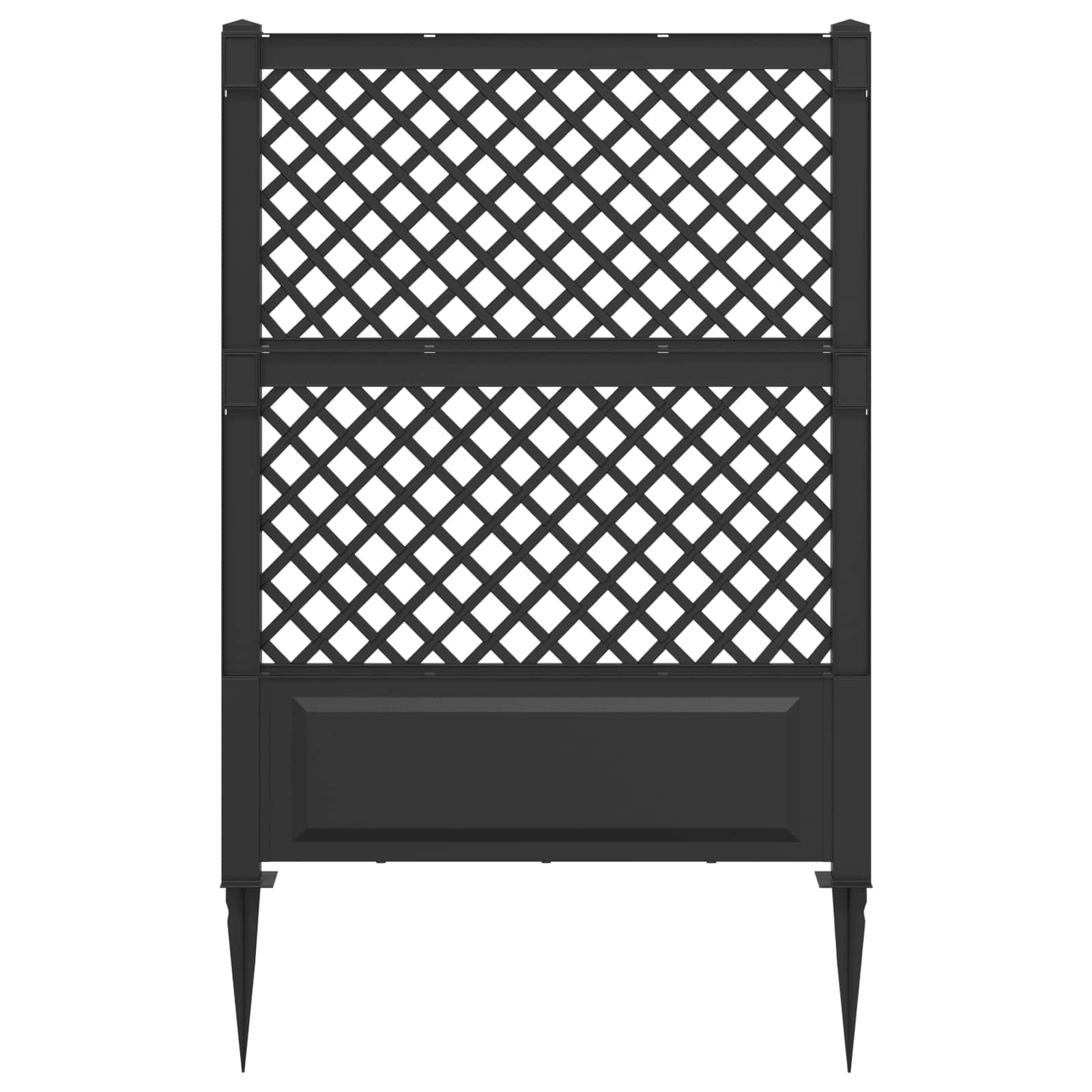 Trellis tüskével antracitszürke 99 x 6 x 165 cm pp