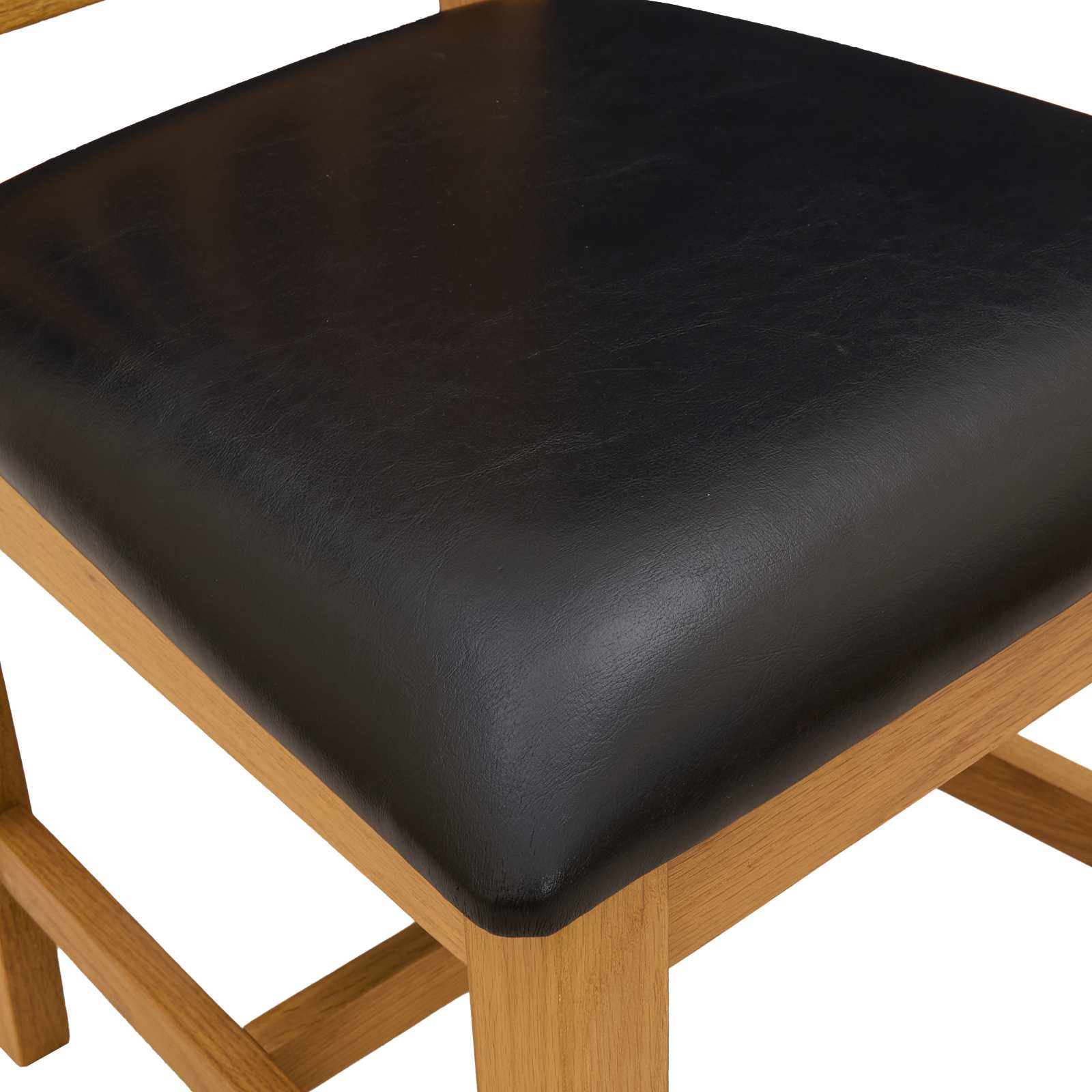 Étkezőszék 2 pcs tömör tölgyfa fekete 45 x 54 x 100 cm