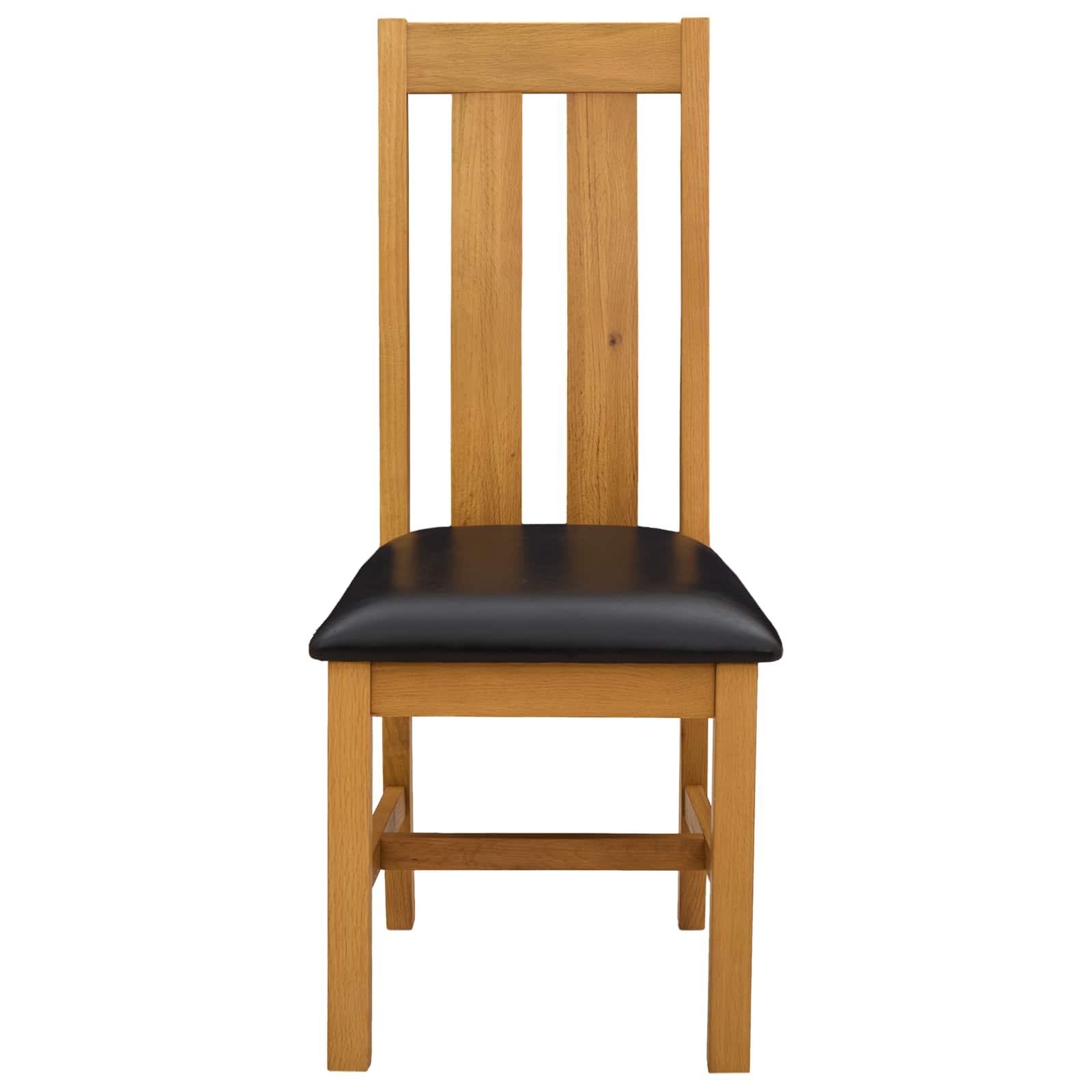 Étkezőszék 2 pcs tömör tölgyfa fekete 45 x 54 x 100 cm
