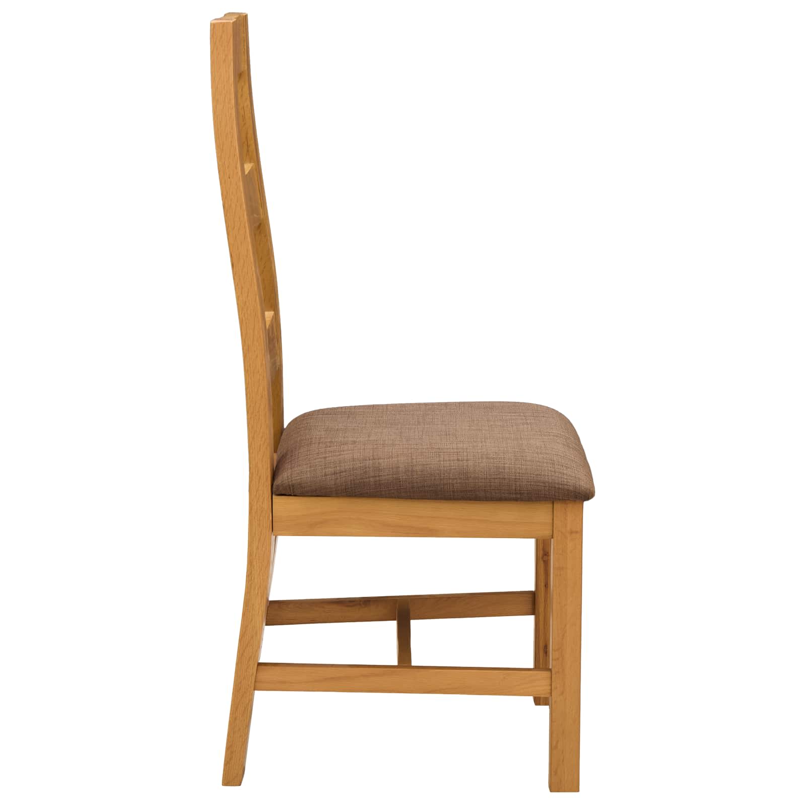 Étkezőszék 2 pcs tömör tölgyfa szürke 45 x 51 x 105 cm