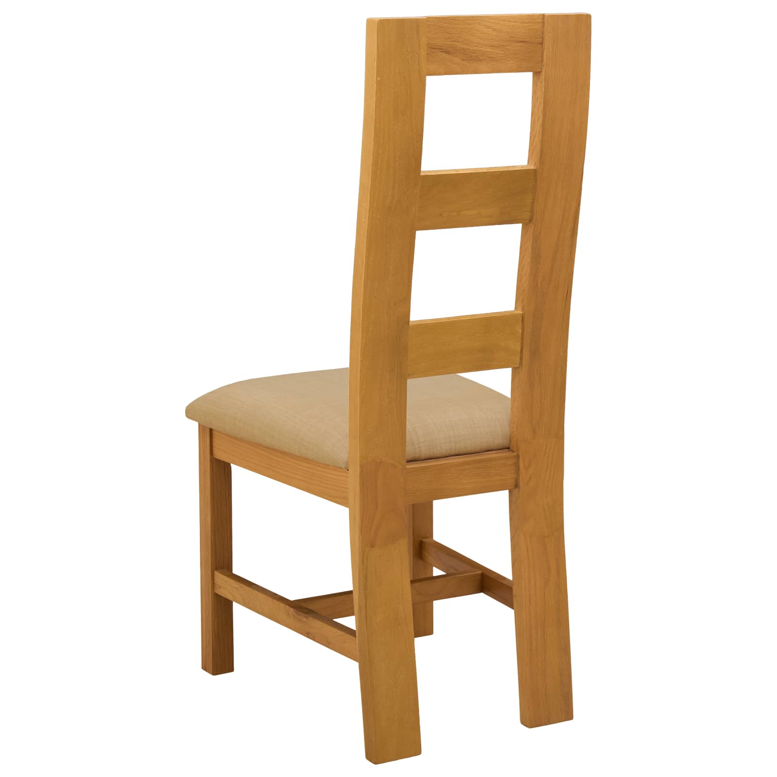 Étkezőszék 2 pcs tömör tölgyfa bézs 45 x 51 x 105 cm