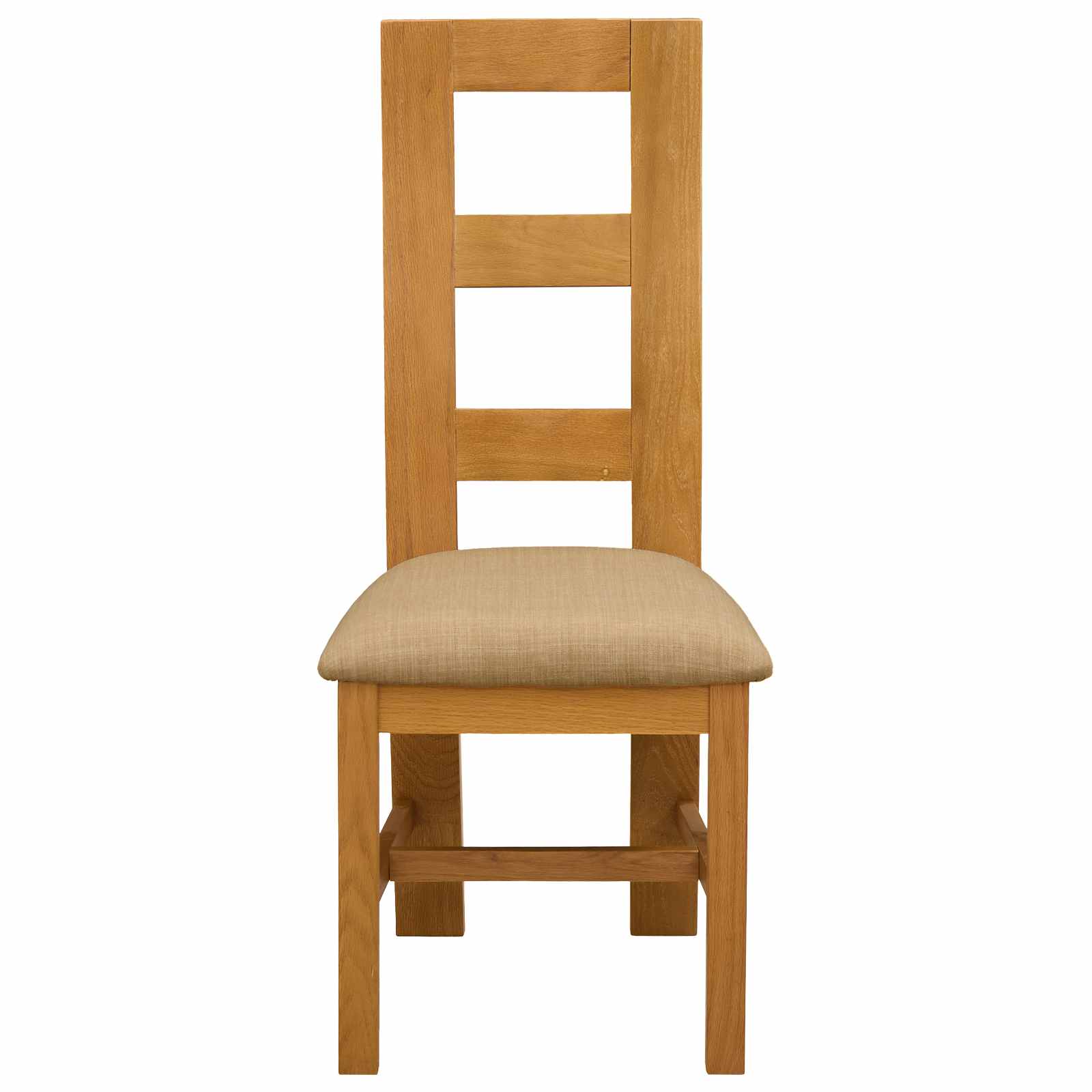 Étkezőszék 2 pcs tömör tölgyfa bézs 45 x 51 x 105 cm