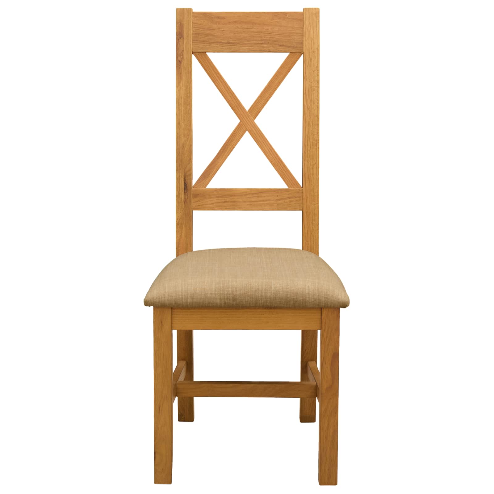 Étkezőszék 2 pcs tömör tölgyfa bézs 45 x 54 x 105 cm