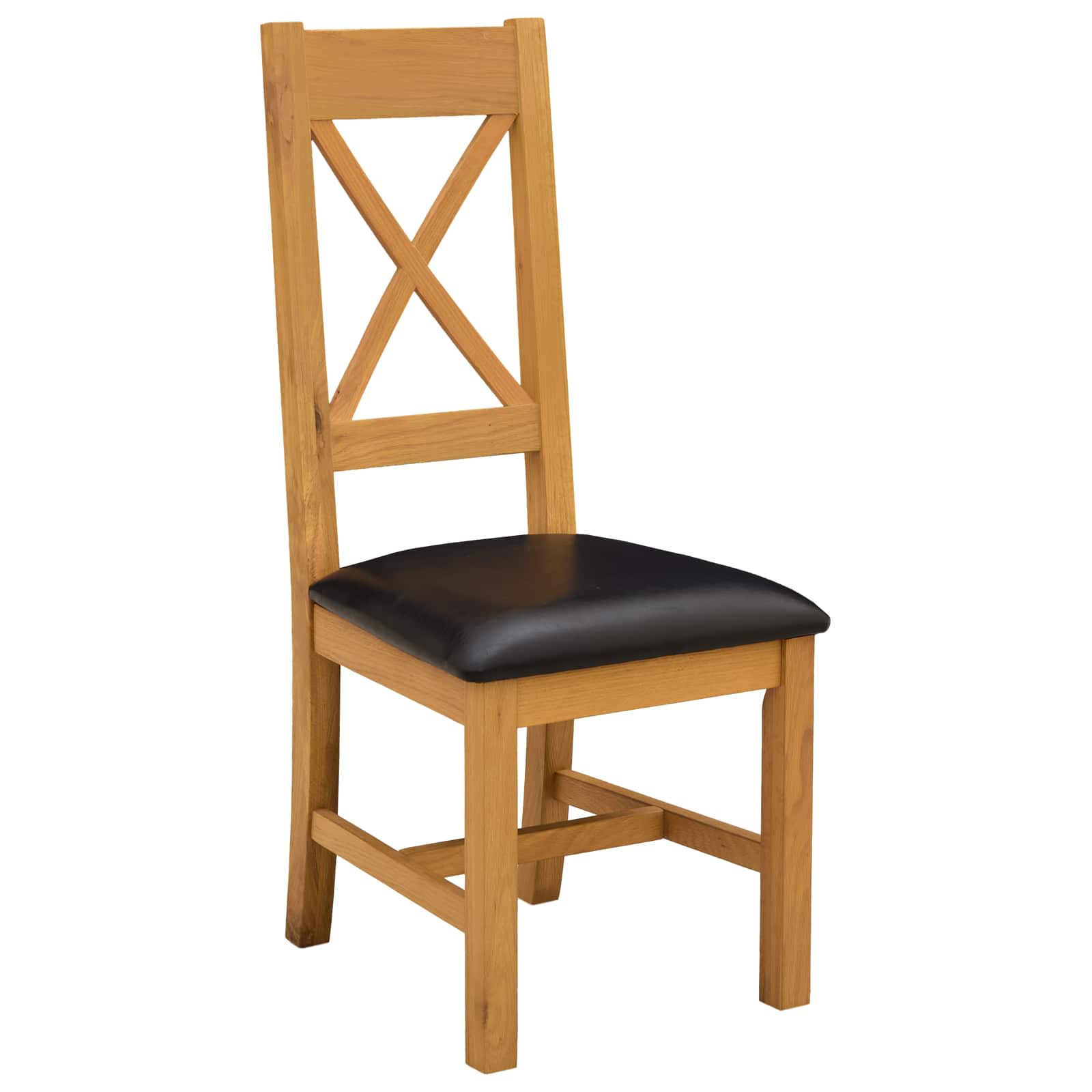 Étkezőszék 2 pcs tömör tölgyfa fekete 45 x 54 x 105 cm