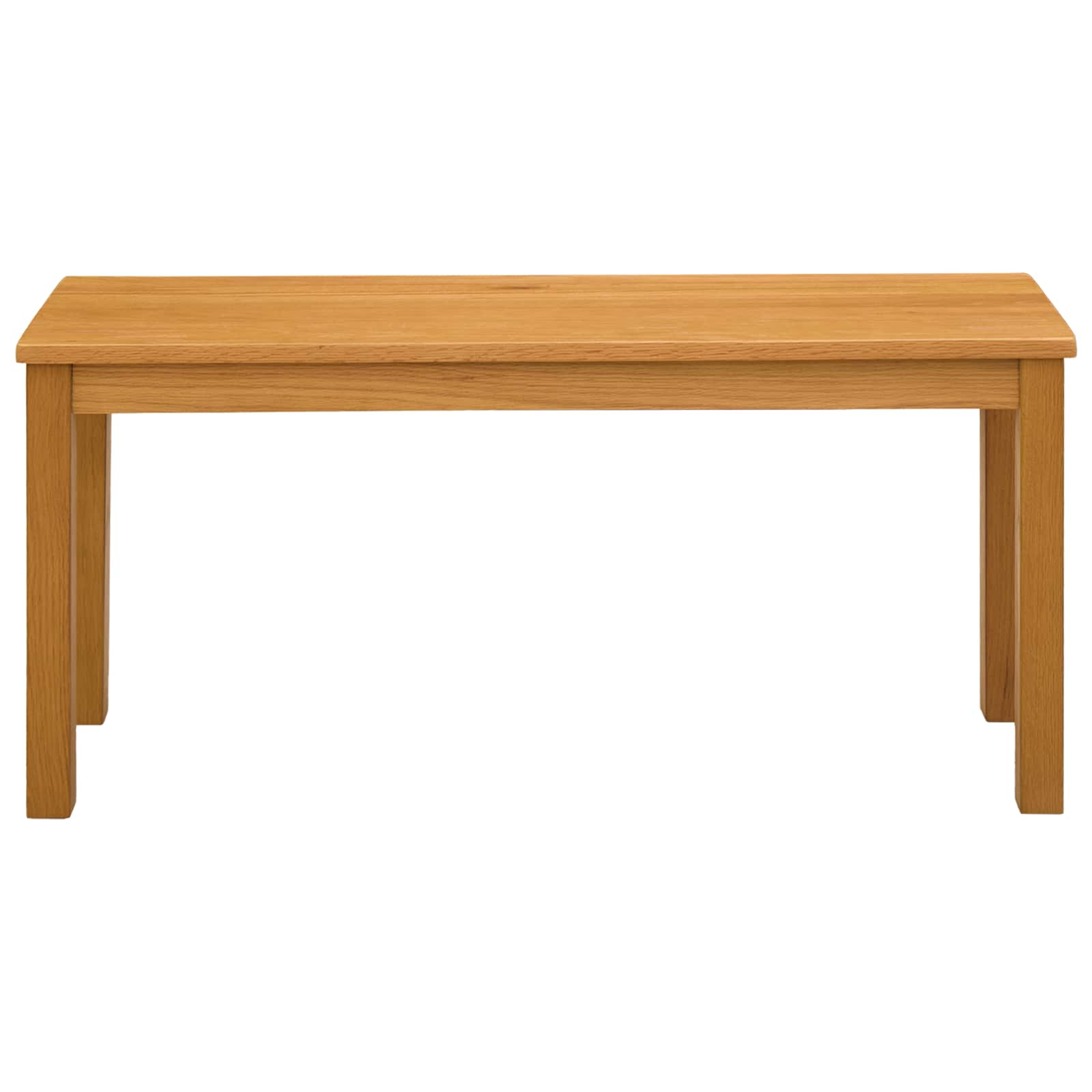 Étkező pad 95 x 32 x 45 cm tömör tölgyfa természetes