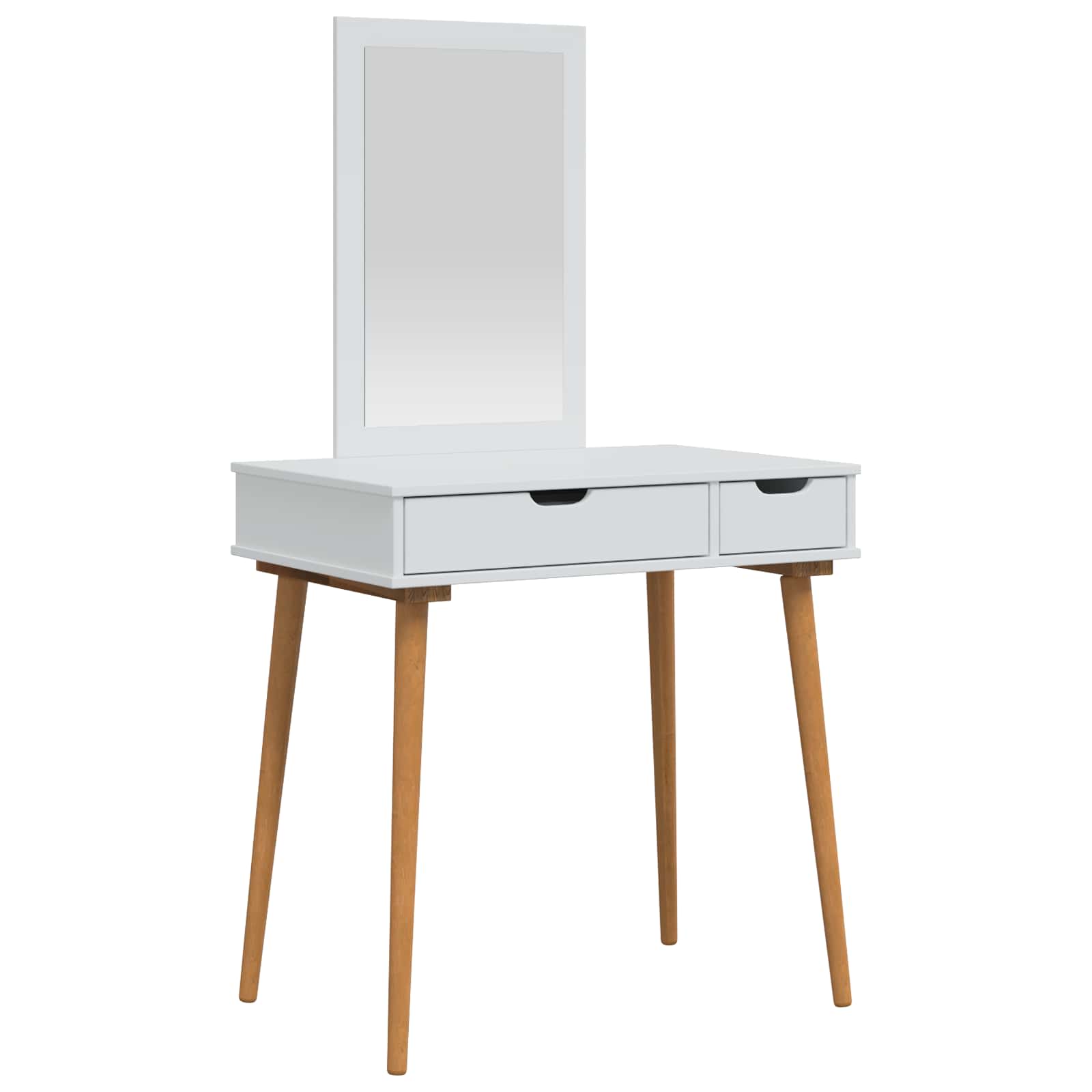 Sminkasztal készlet fauske 2 pcs fehér 76 x 50 x 143 cm