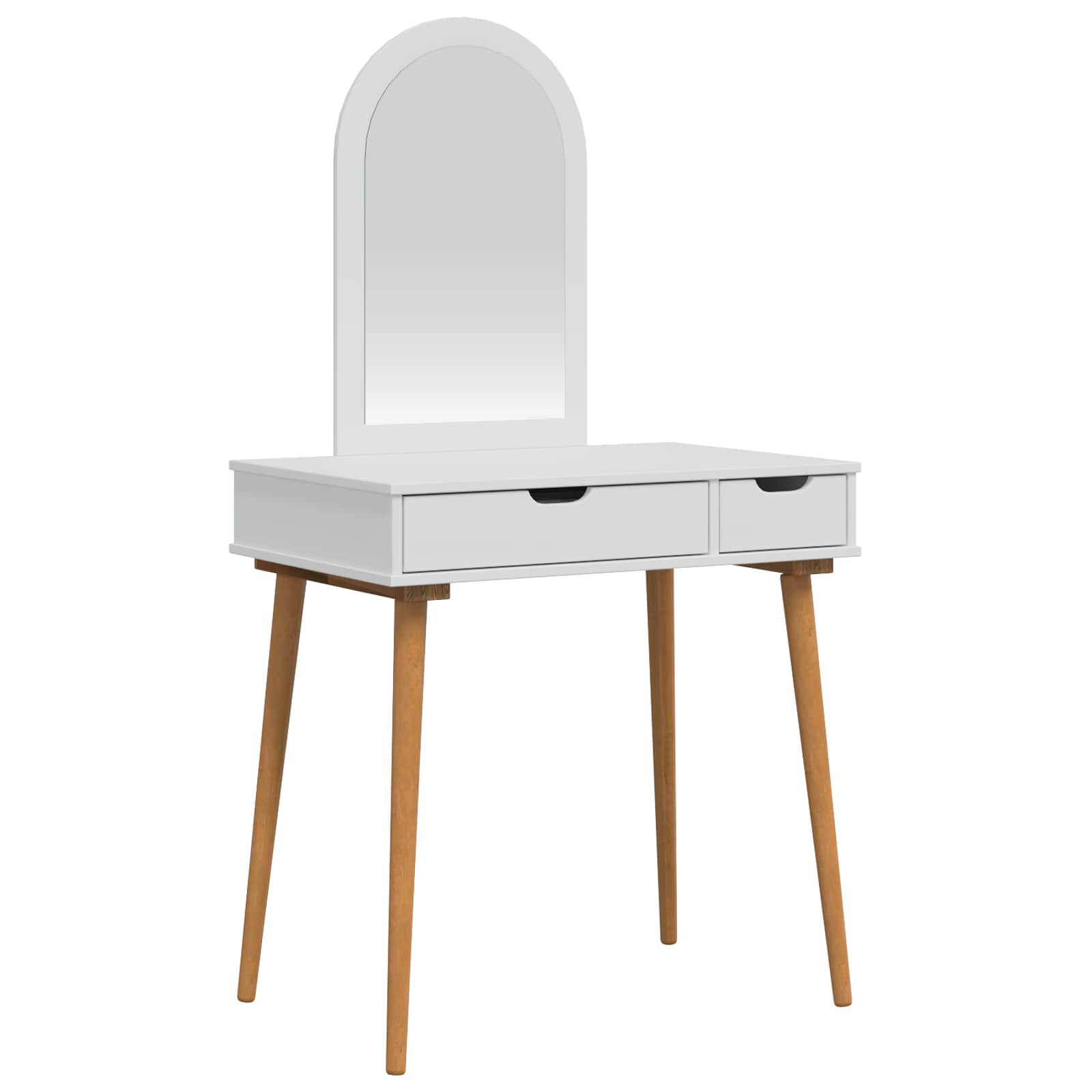 Sminkasztal készlet fauske 2 pcs fehér 76 x 50 x 143 cm