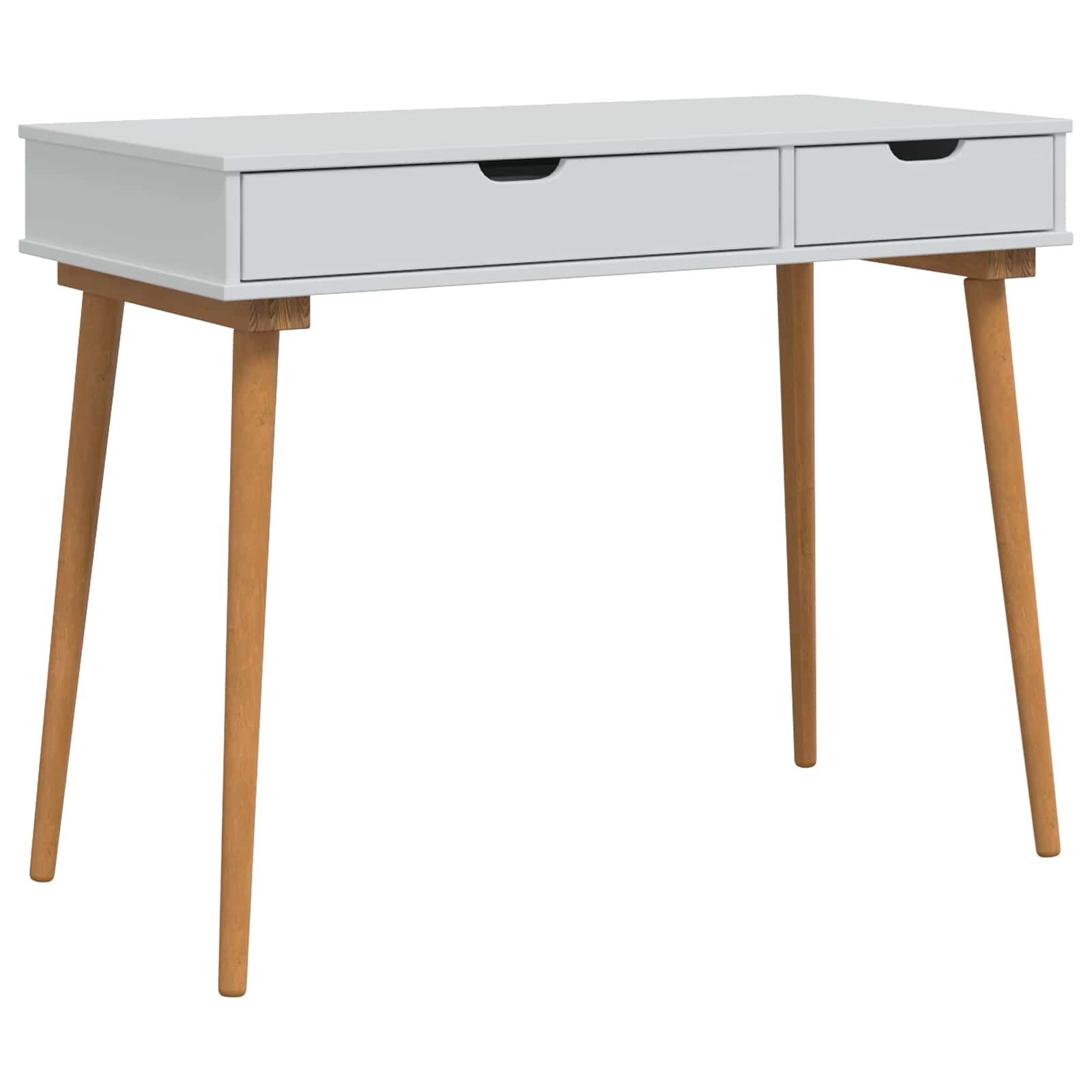 Sminkasztal készlet fauske 2 pcs fehér 100 x 50 x 103,5 cm