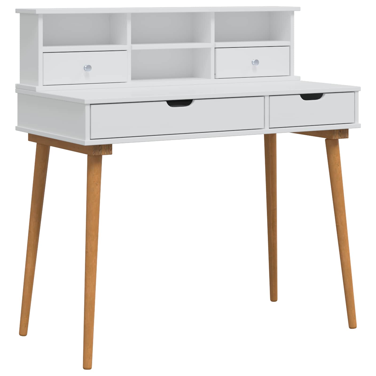 Sminkasztal készlet fauske 2 pcs fehér 100 x 50 x 103,5 cm