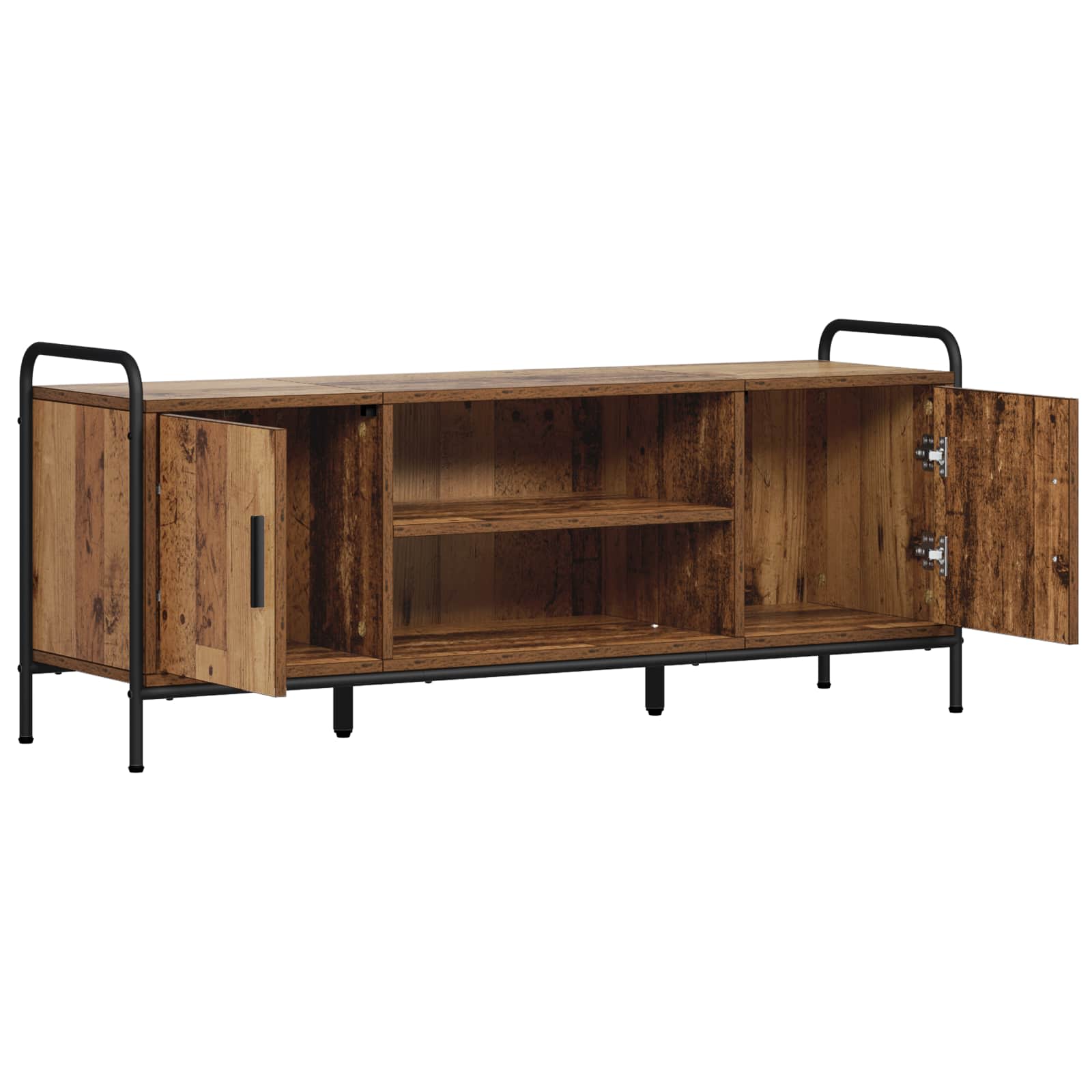 Tv szekrény 119 x 33 x 50 cm antik fa
