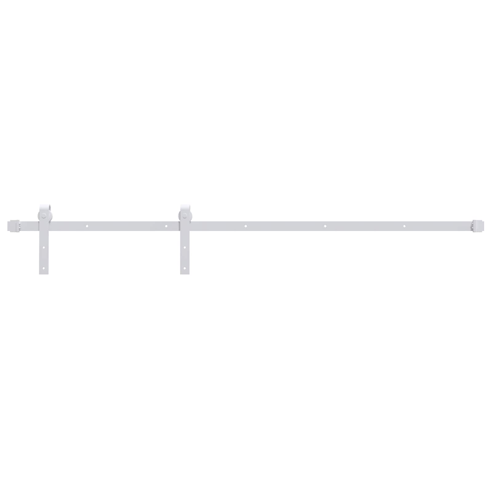 Csúszó ajtó természetes és fehér 85 x 210 cm szilárd fenyőfa