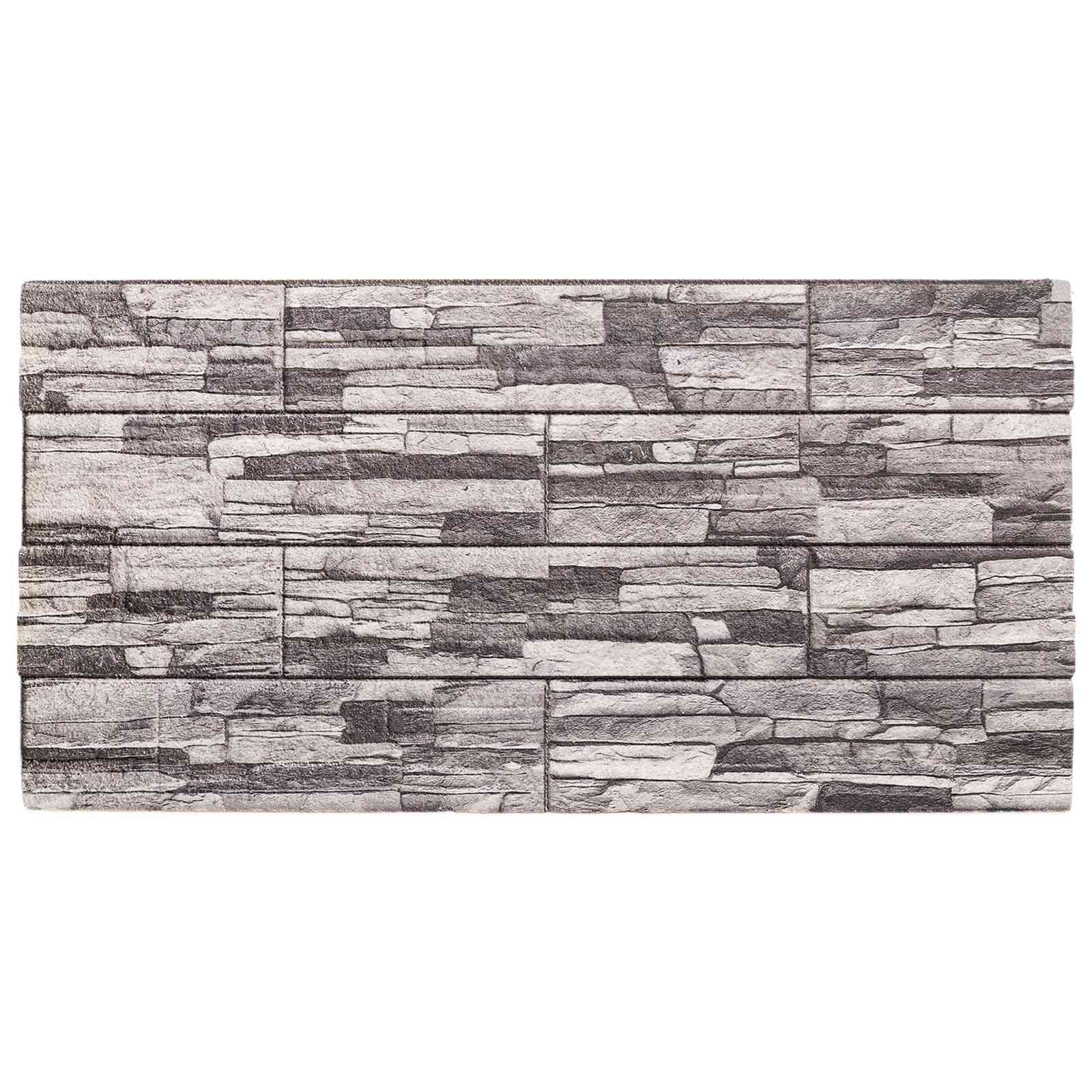 Fali panelek 10 pcs sötét szürke és világos szürke 100 x 50 cm