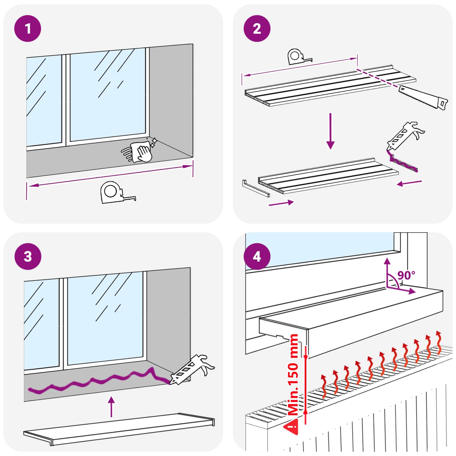 Ablakpárkány barna fa 80 x 10 x 4,5 cm pvc