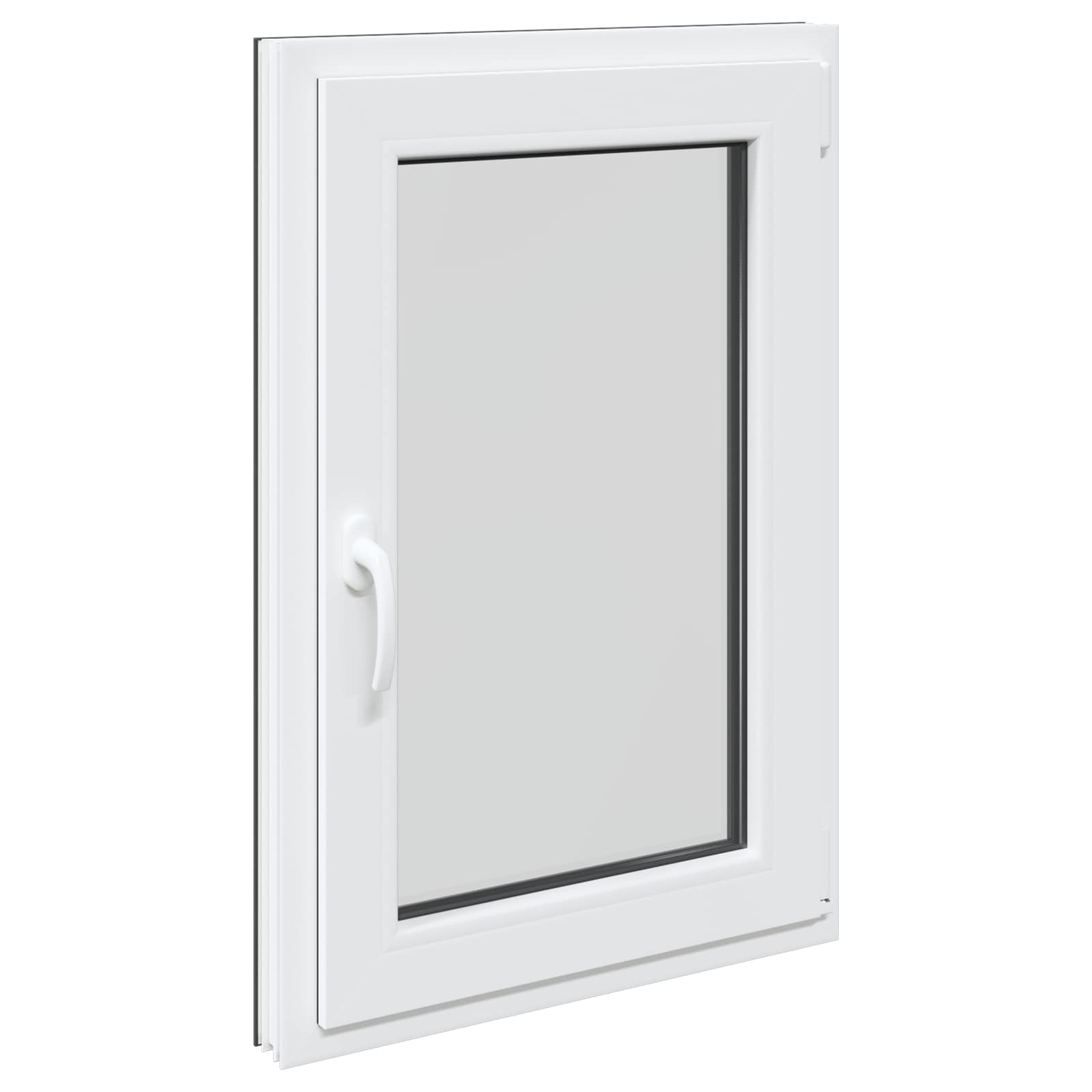 Pinceablak risor 60 x 80 cm pvc és üveg antracitszürke