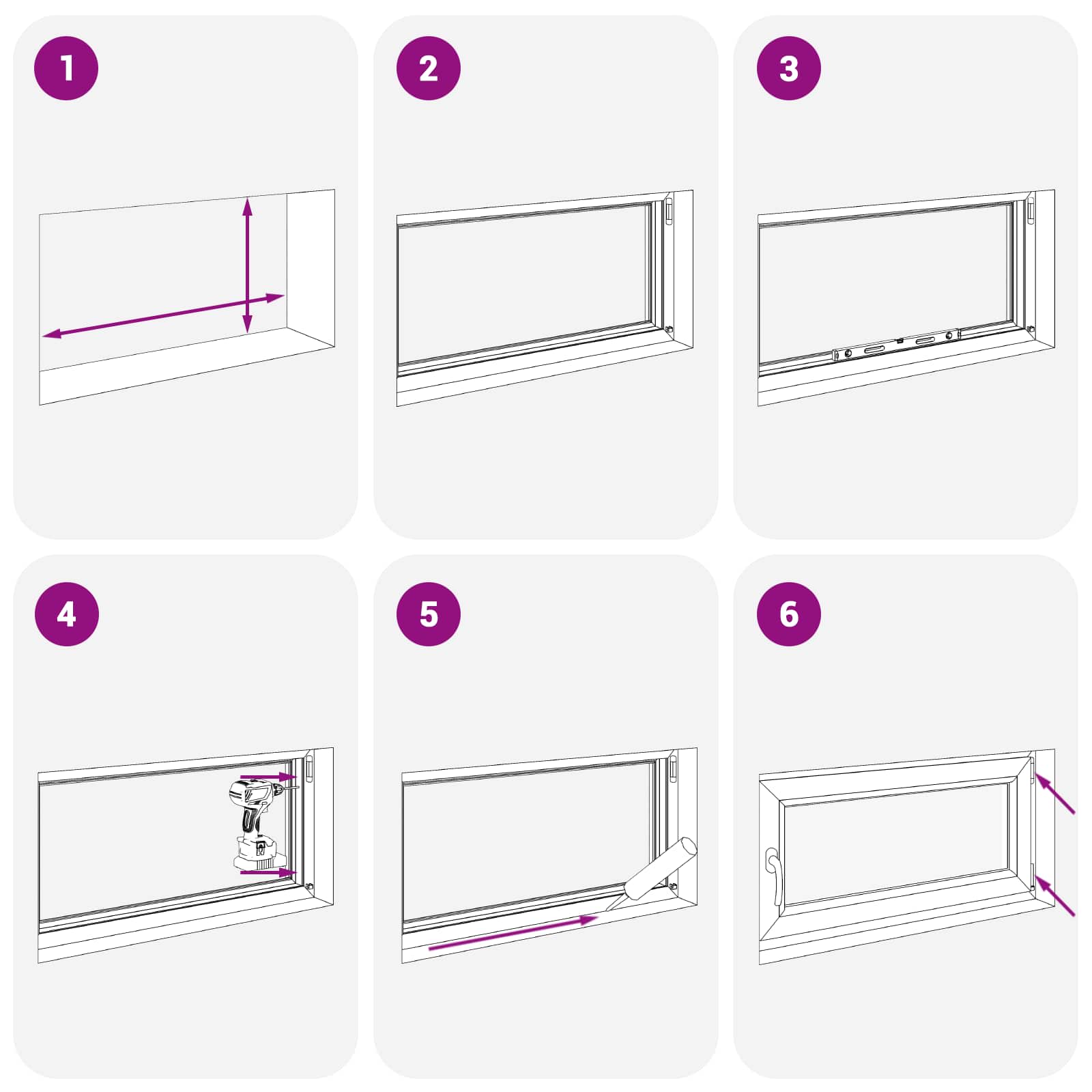 Pinceablak risor antracit 120 x 60 cm pvc és üveg