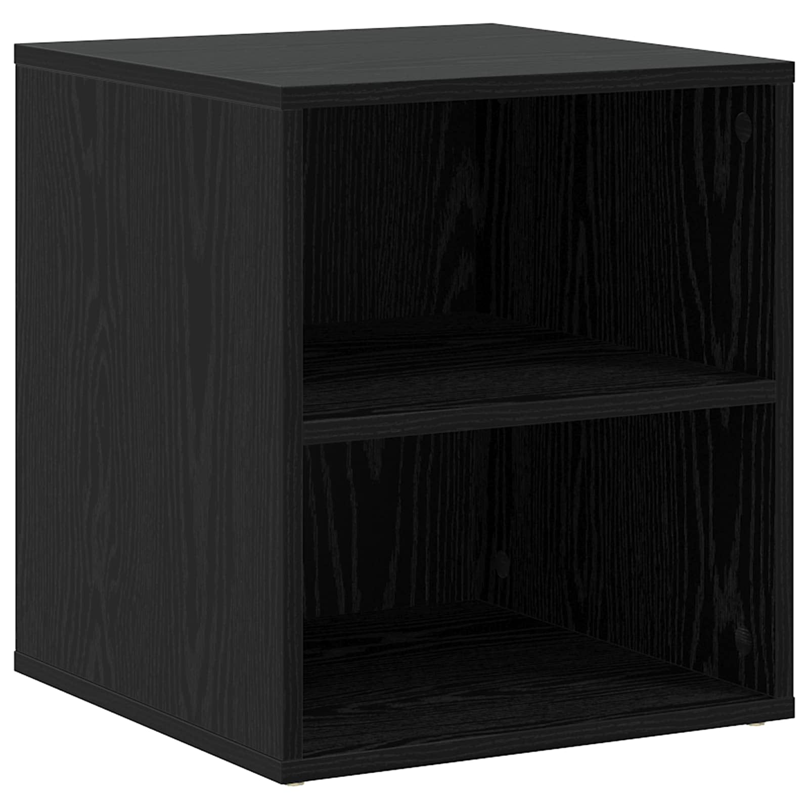 Sarokszekrény fiókkal fekete tölgy 200 x 40 x 45 cm szerelt fa