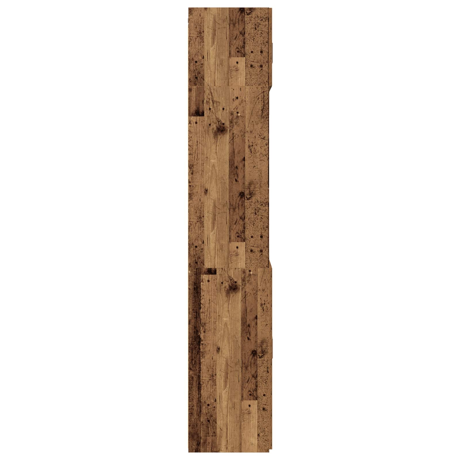 Polcos tárolószekrény antik fa 70 x 42,5 x 225 cm szerelt fa