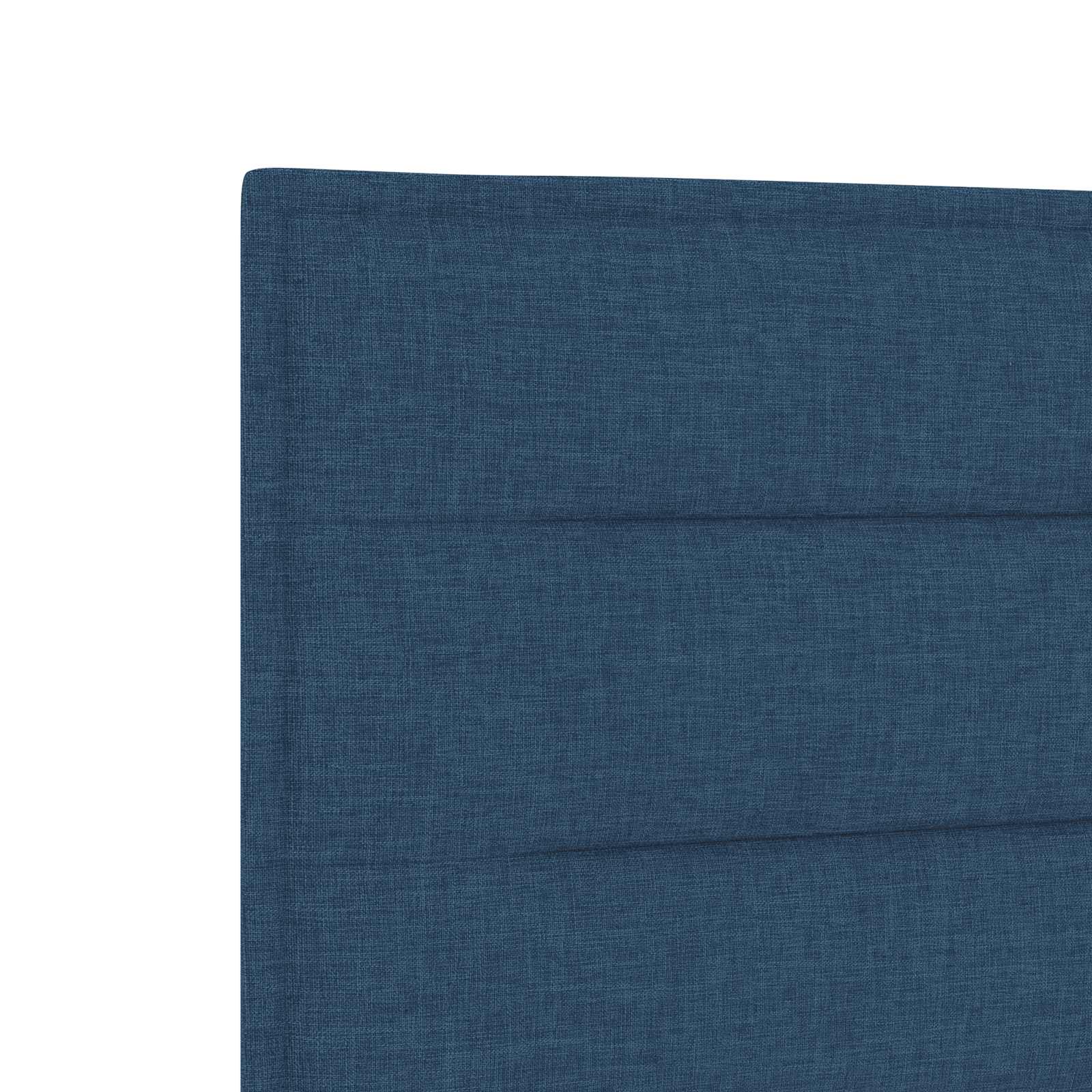Boxspring ágy matraccal led szalagokkal kék 120 x 190 cm szövet