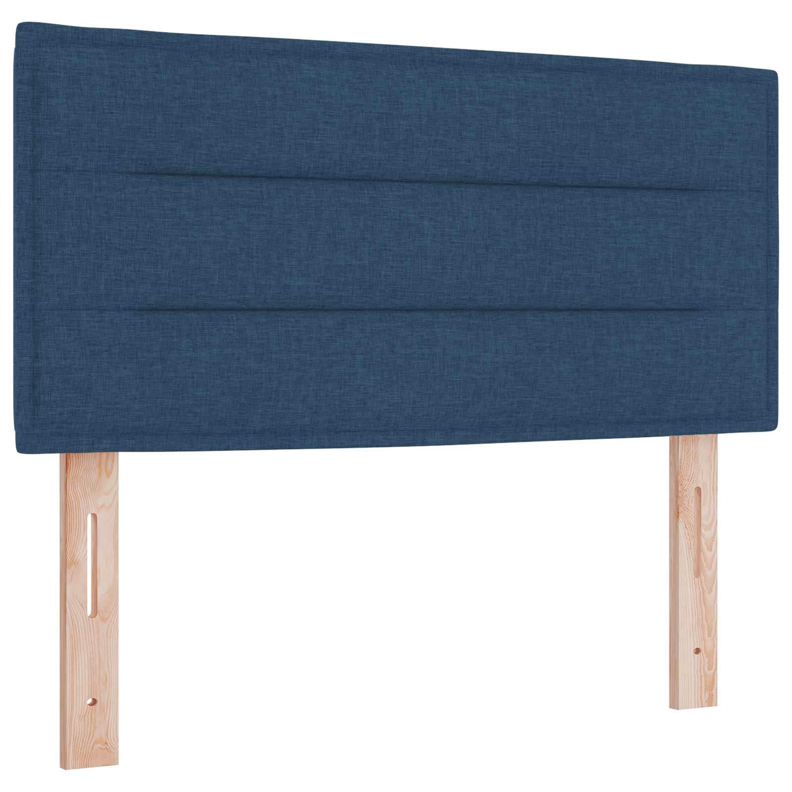 Boxspring ágy matraccal led szalagokkal kék 120 x 190 cm szövet