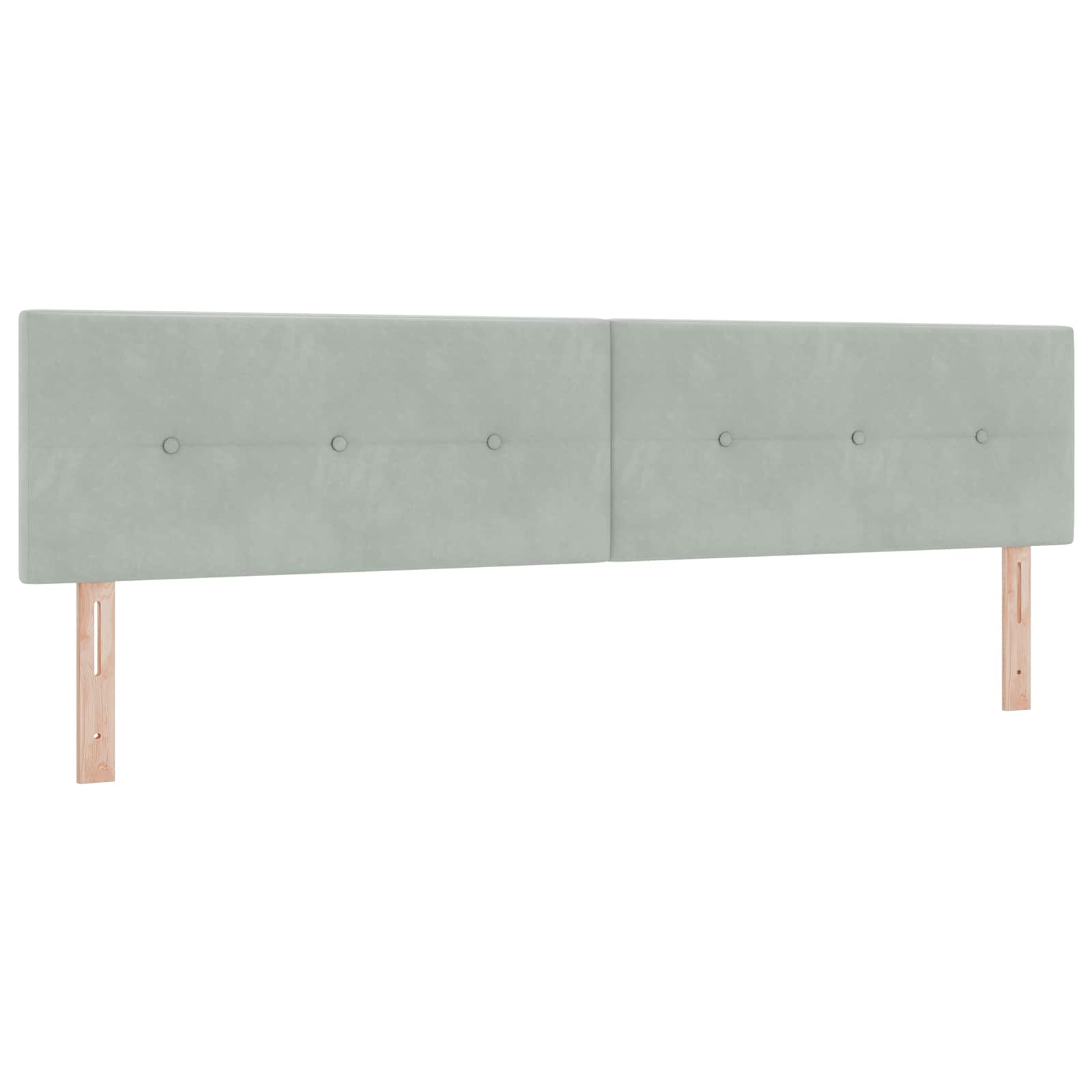Boxspring ágy matraccal világosszürke 200 x 200 cm bársony