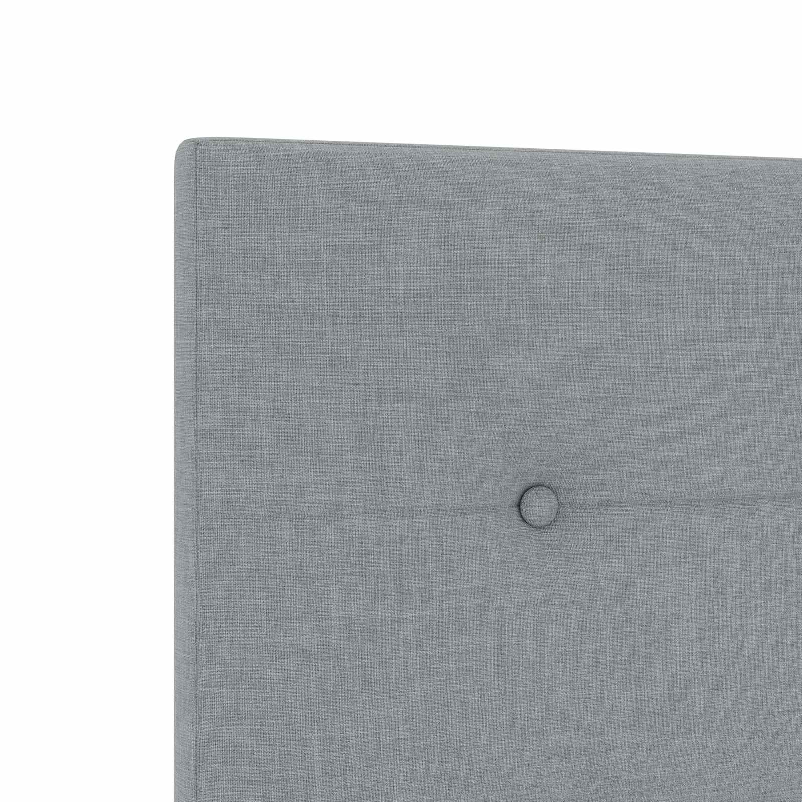 Boxspring ágy matraccal és led-del világosszürke 90 x 190 cm