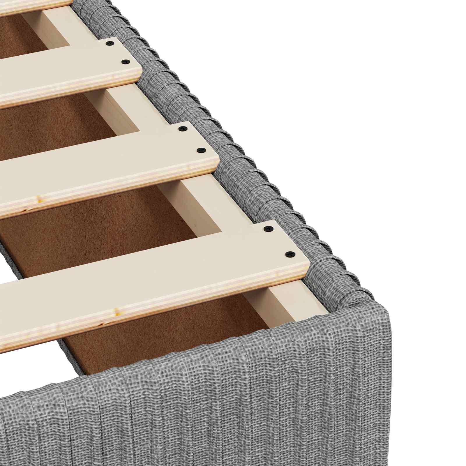 Boxspring ágy matraccal és led-del világosszürke 90 x 190 cm