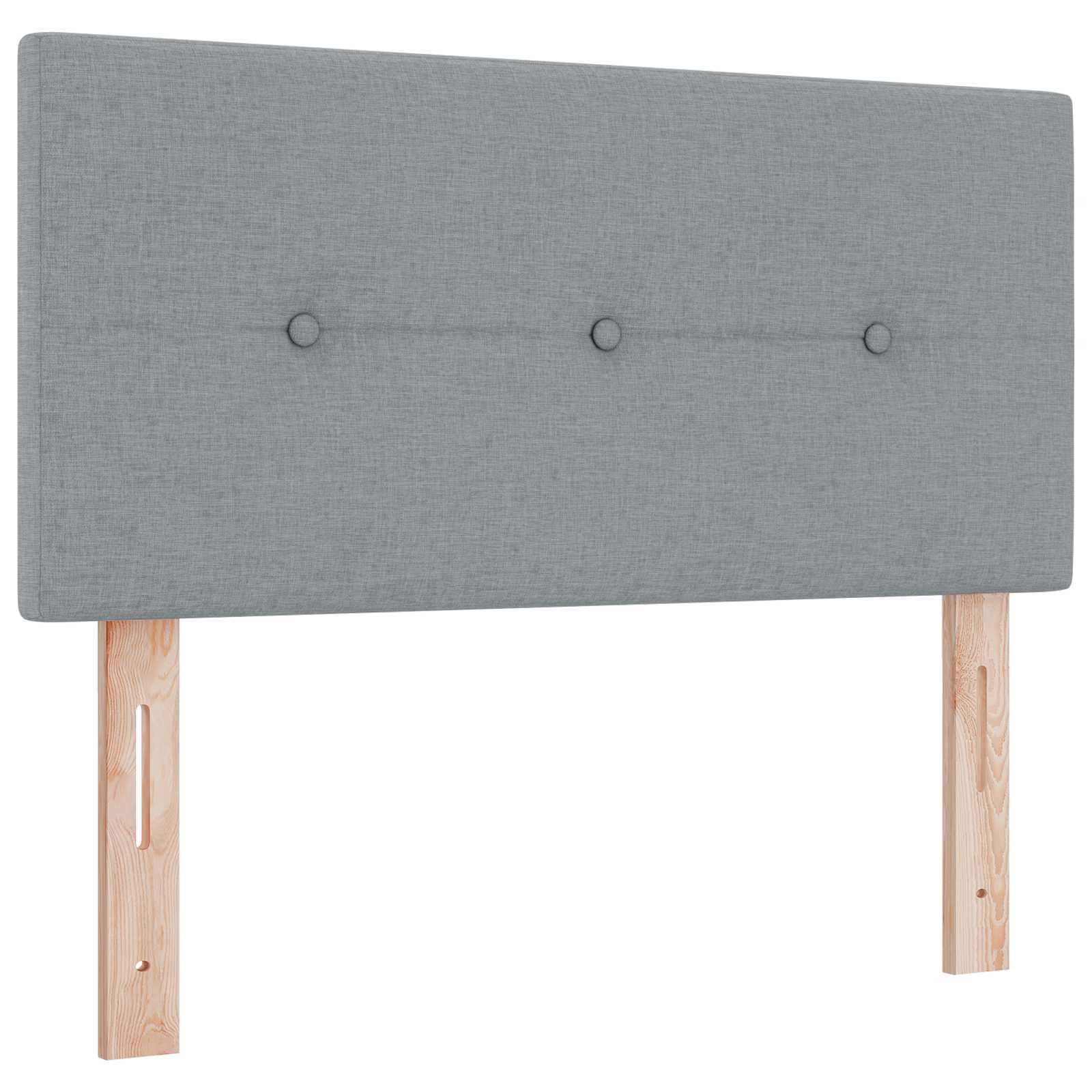 Boxspring ágy matraccal és led-del világosszürke 90 x 190 cm