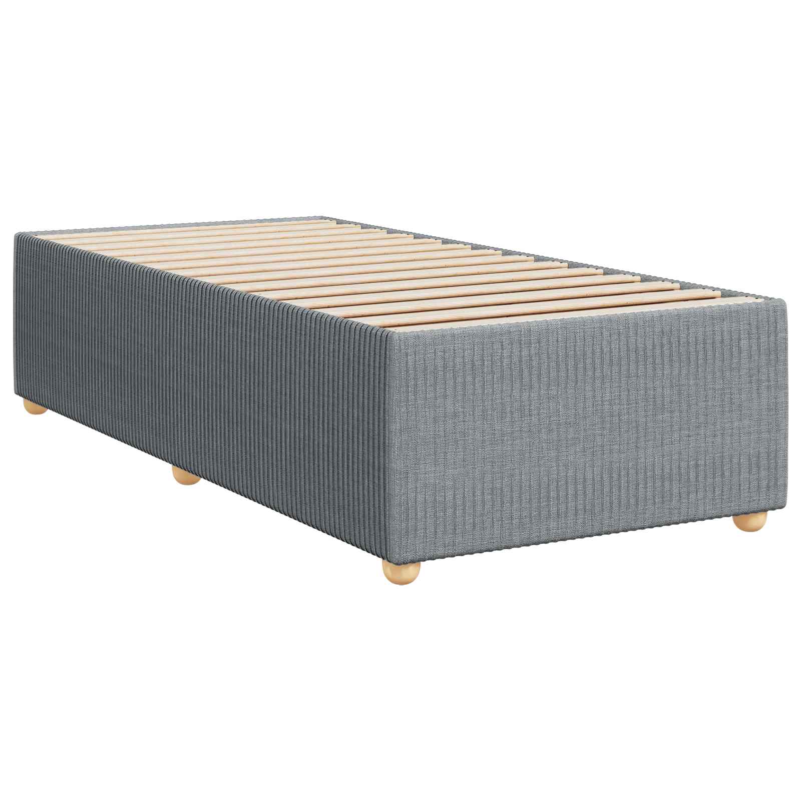 Boxspring ágy matraccal és led-del világosszürke 90 x 190 cm