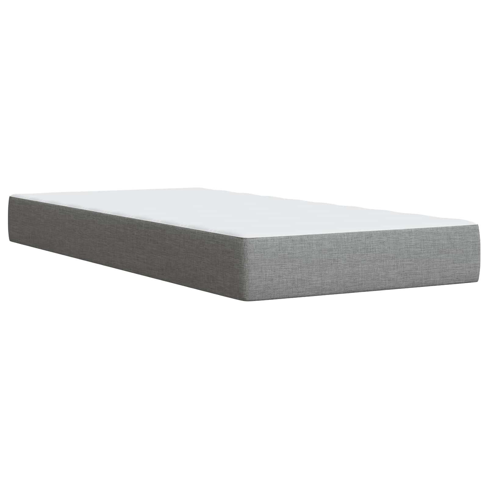 Boxspring ágy matraccal és led-del világosszürke 90 x 190 cm