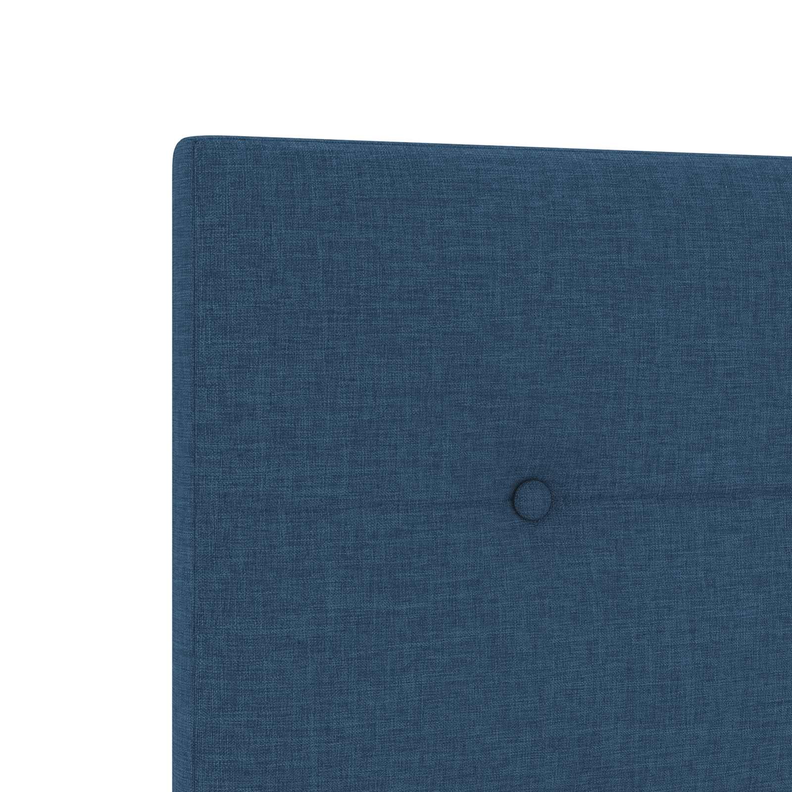 Boxspring ágy matraccal fejtámlával kék 120 x 190 cm szövet