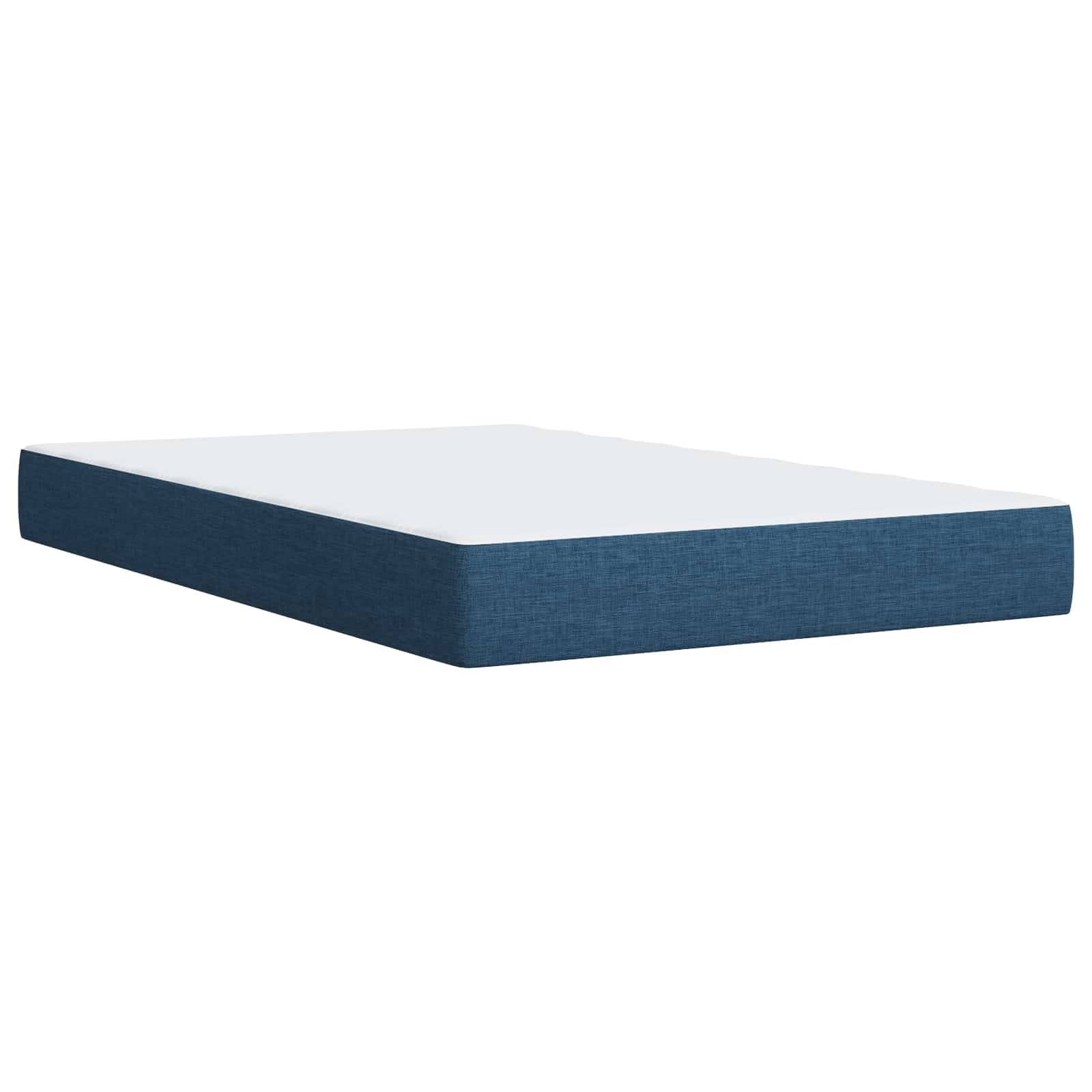 Boxspring ágy matraccal fejtámlával kék 120 x 190 cm szövet