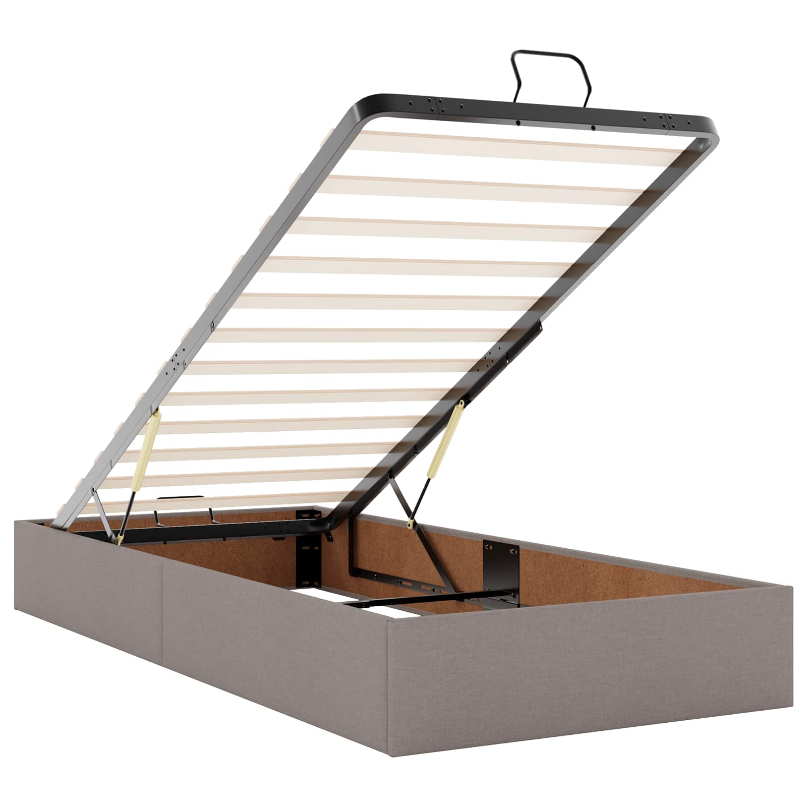 Óriási ágy matrac és led világítással tópszínű 160 x 200 cm