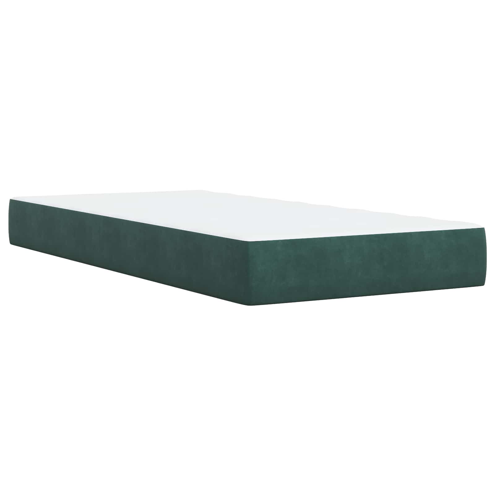 Óriási ágy matrac és led világítással sötétzöld 160 x 200 cm