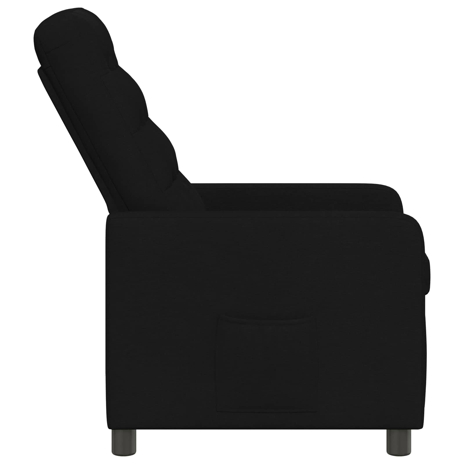 Fotel ágy fekete 65 x 93 x 102 cm szövet
