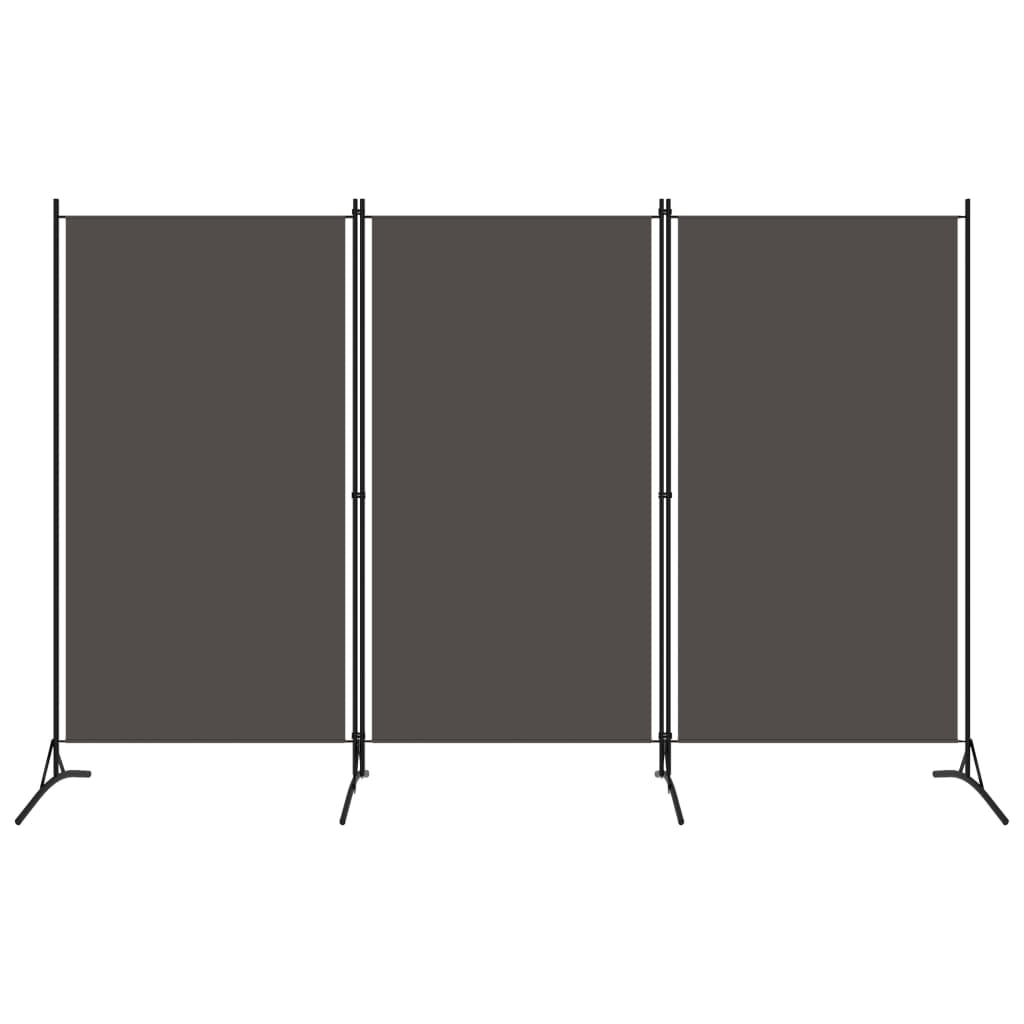 Antracitszürke 3 paneles paraván 260 x 180 cm Antracitszürke 3 paneles paraván 260 x 180 cm
