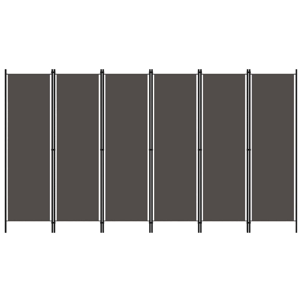 Antracitszürke 6 paneles paraván 300 x 180 cm Antracitszürke 6 paneles paraván 300 x 180 cm