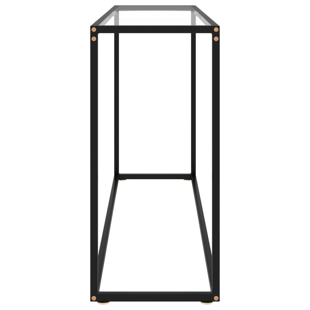 Átlátszó edzett üveg tálalóasztal 120 x 35 x 75 cm