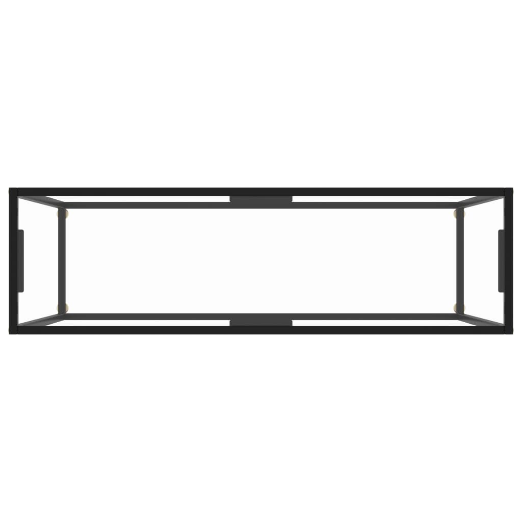 Átlátszó edzett üveg tálalóasztal 120 x 35 x 75 cm