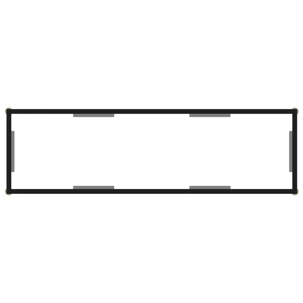 Átlátszó edzett üveg tálalóasztal 120 x 35 x 75 cm