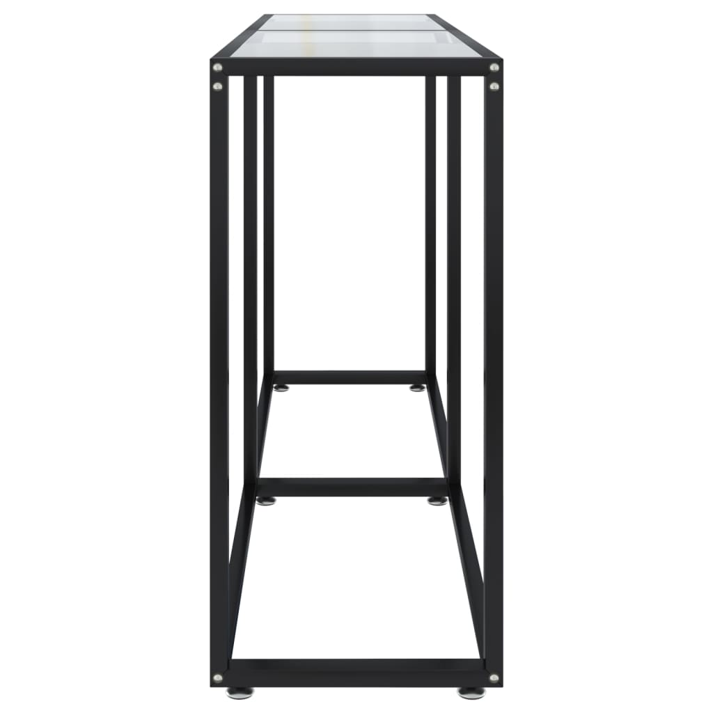 Átlátszó edzett üveg tálalóasztal 140 x 35 x 75,5 cm