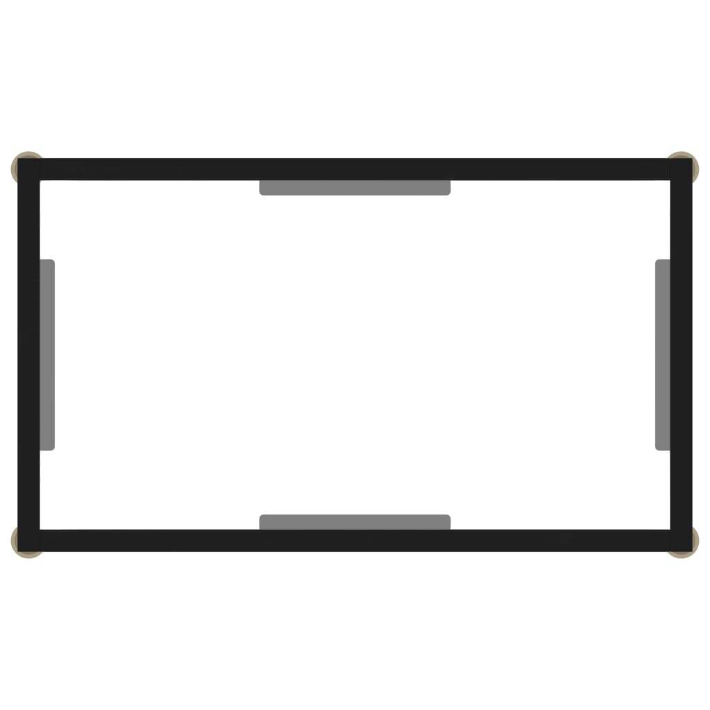 Átlátszó edzett üveg tálalóasztal 60 x 35 x 75 cm