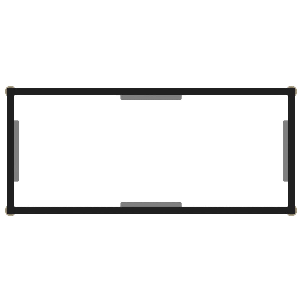 Átlátszó edzett üveg tálalóasztal 80 x 35 x 75 cm